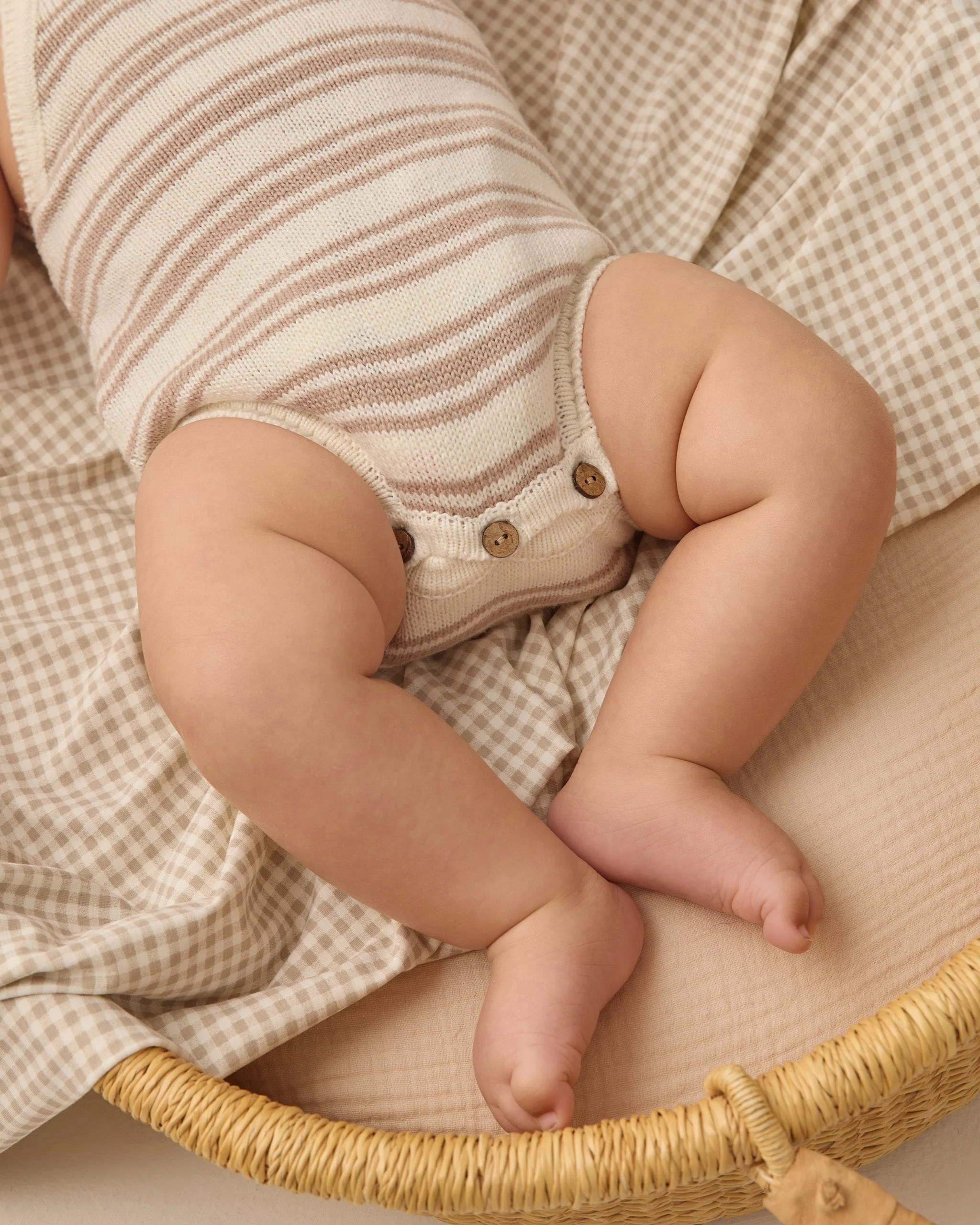 Tatum Romper Oat Stripe - Image 5
