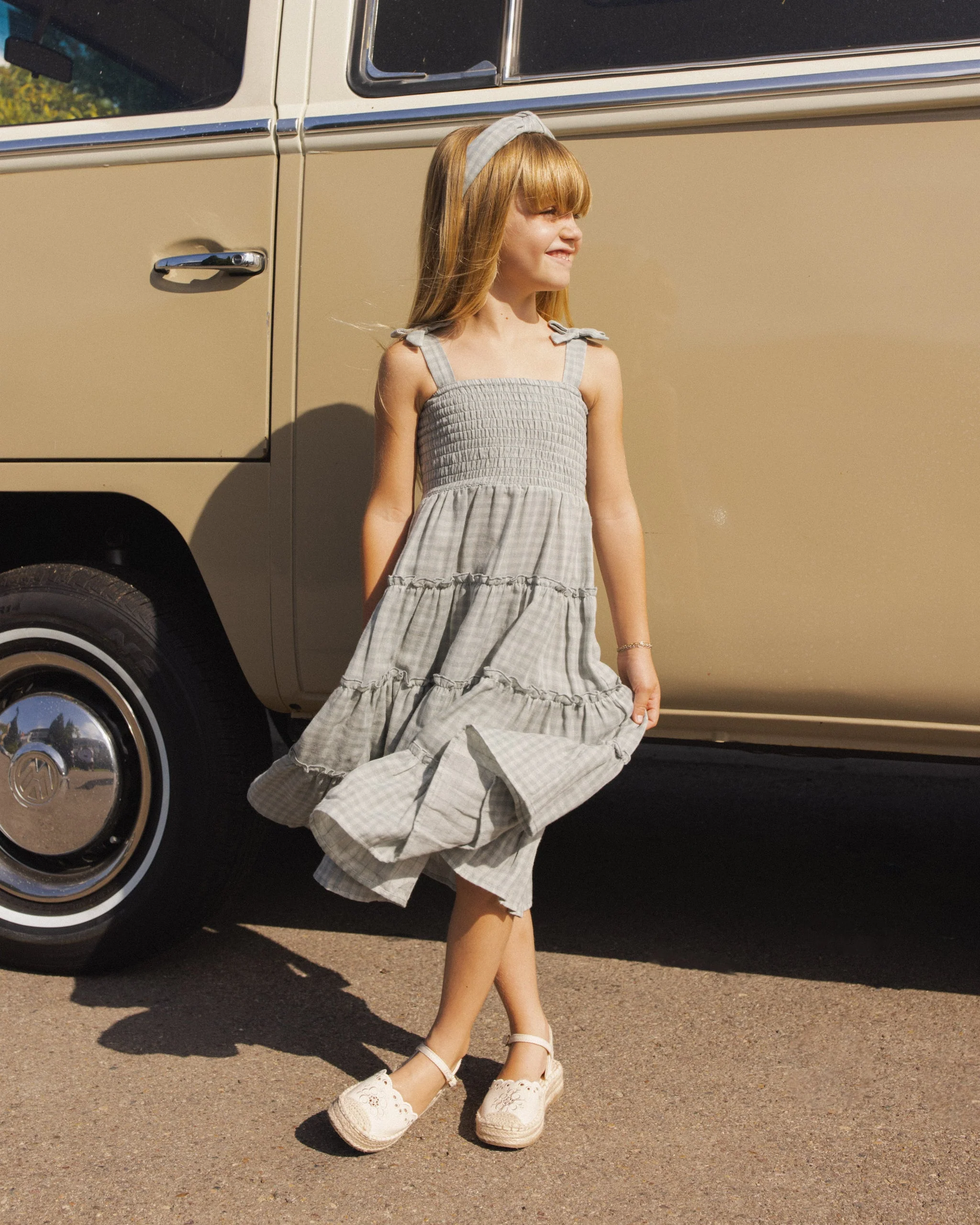 Taylor Dress Green Gingham - Image 2