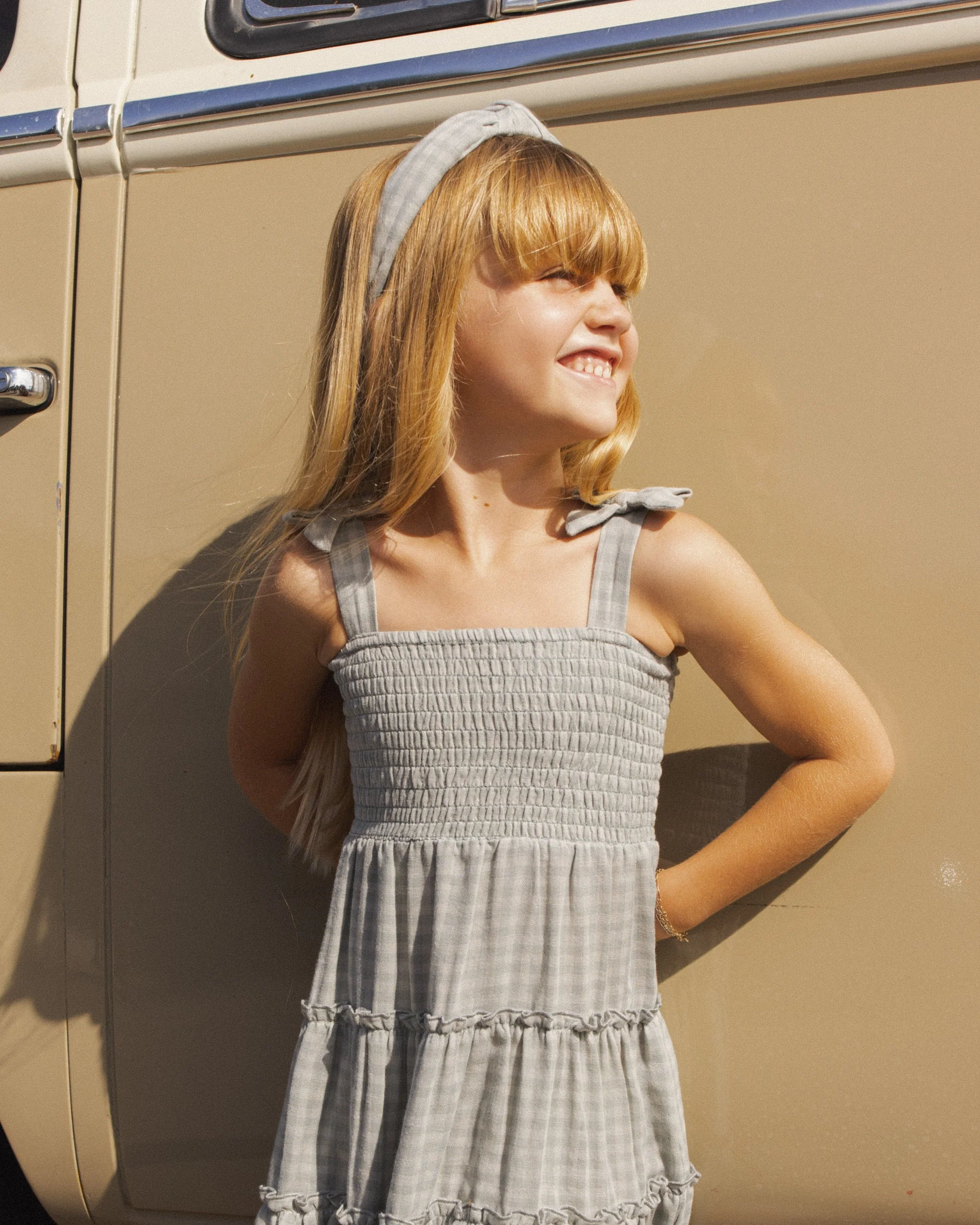 Taylor Dress Green Gingham - Image 3
