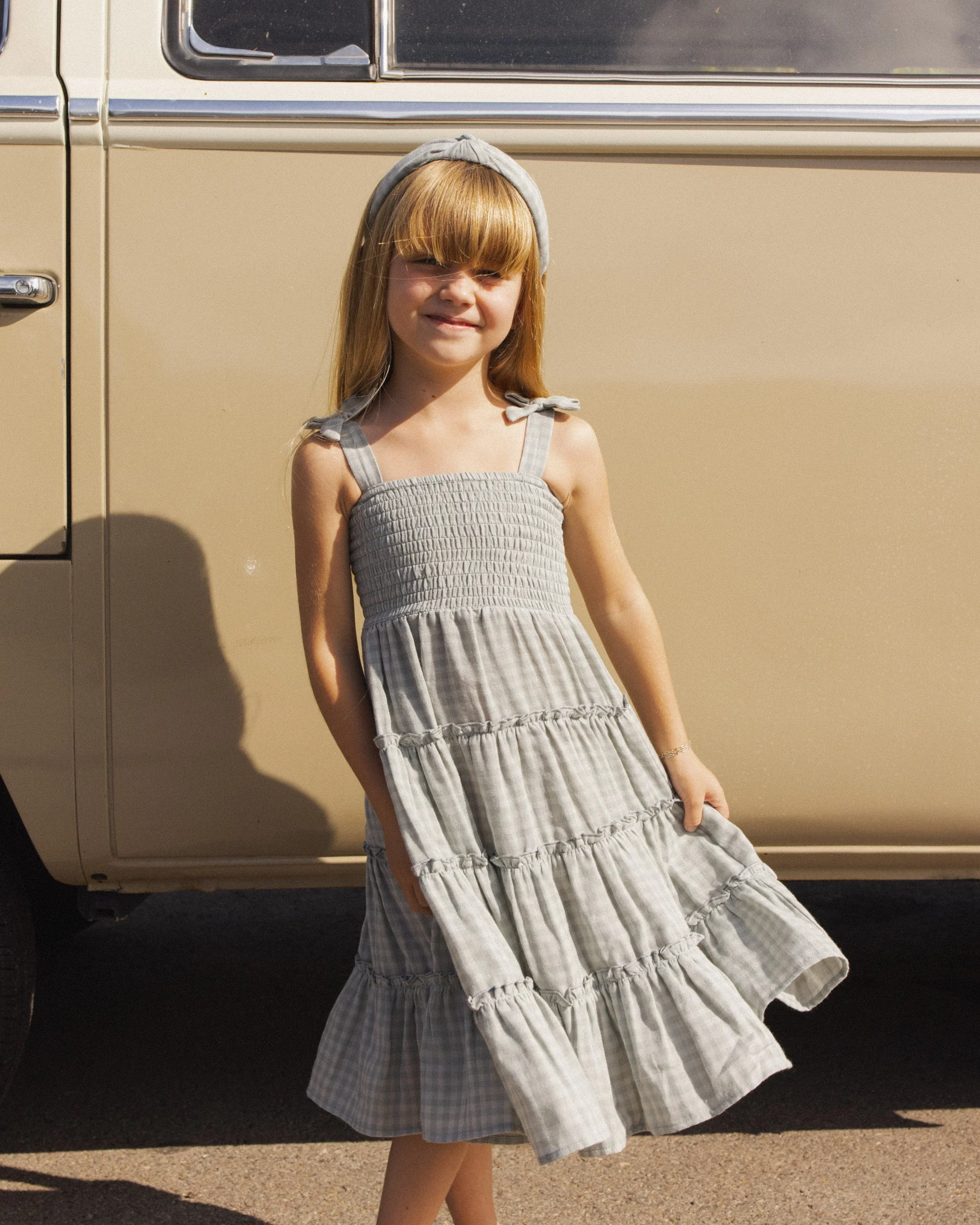 Taylor Dress Green Gingham - Image 4