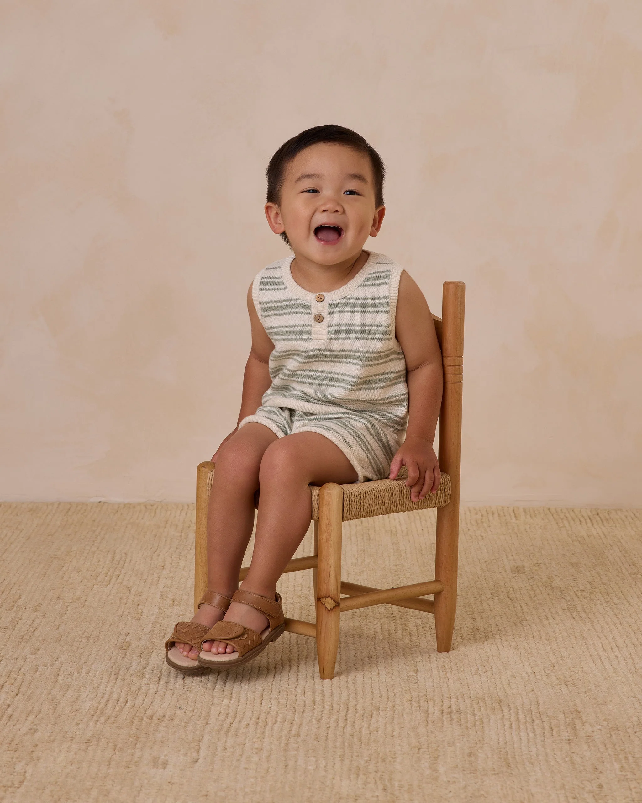 Taylor Knit Set || Sage Knit Stripe - Image 3