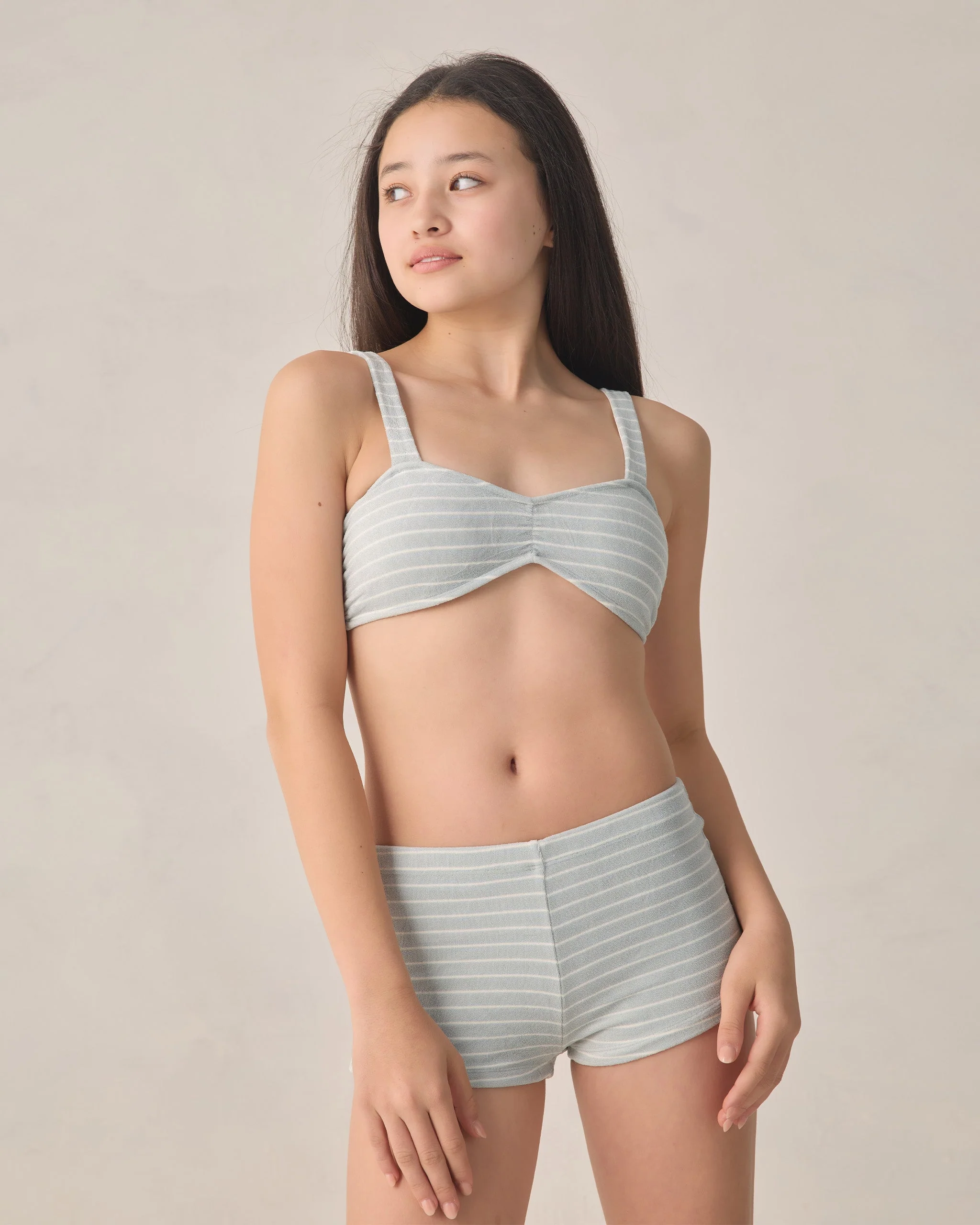 Teen Alaya Bikini Set Seafoam Stripe - Image 4