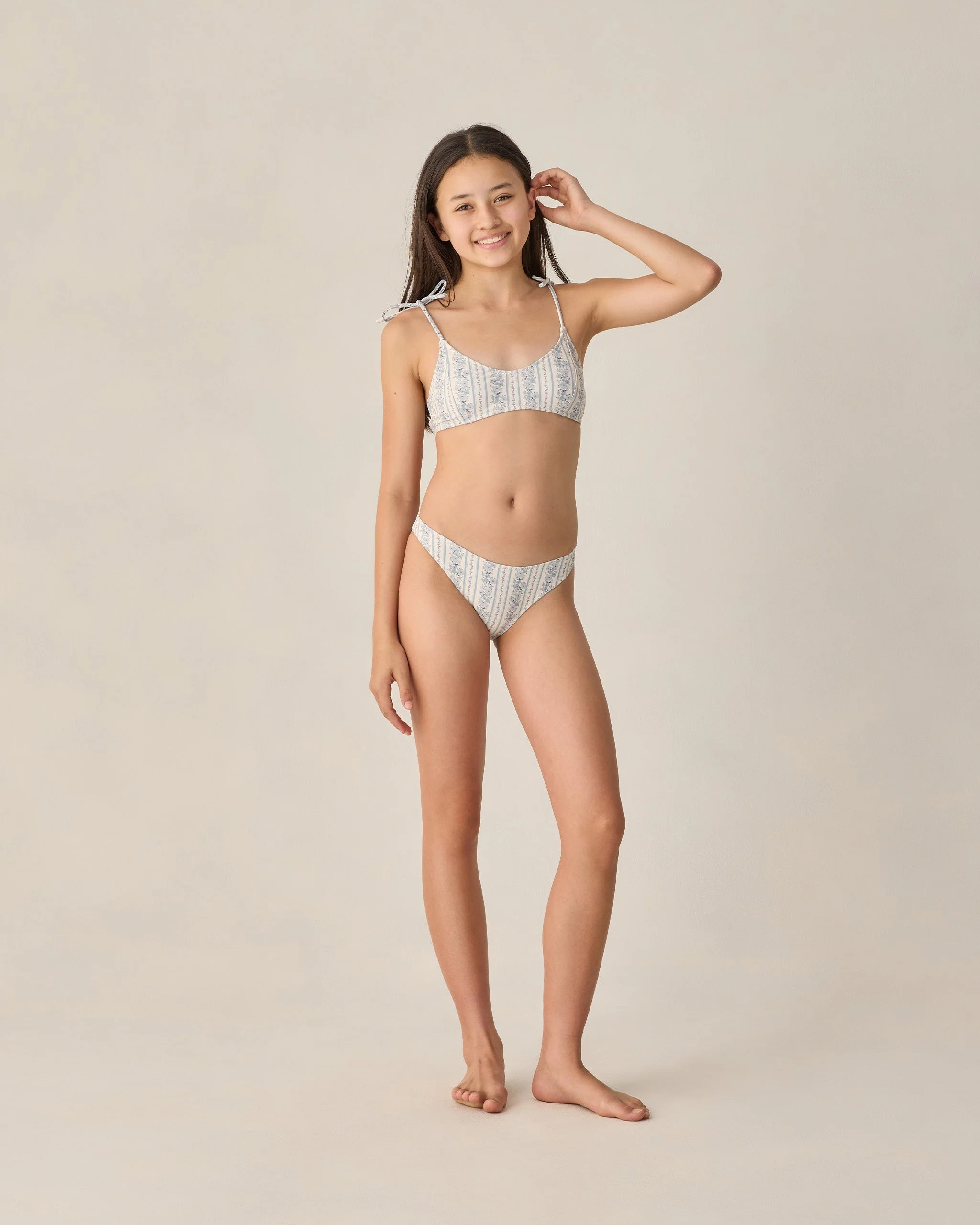 Teen Alba Bikini Set Blue Floral - Image 4