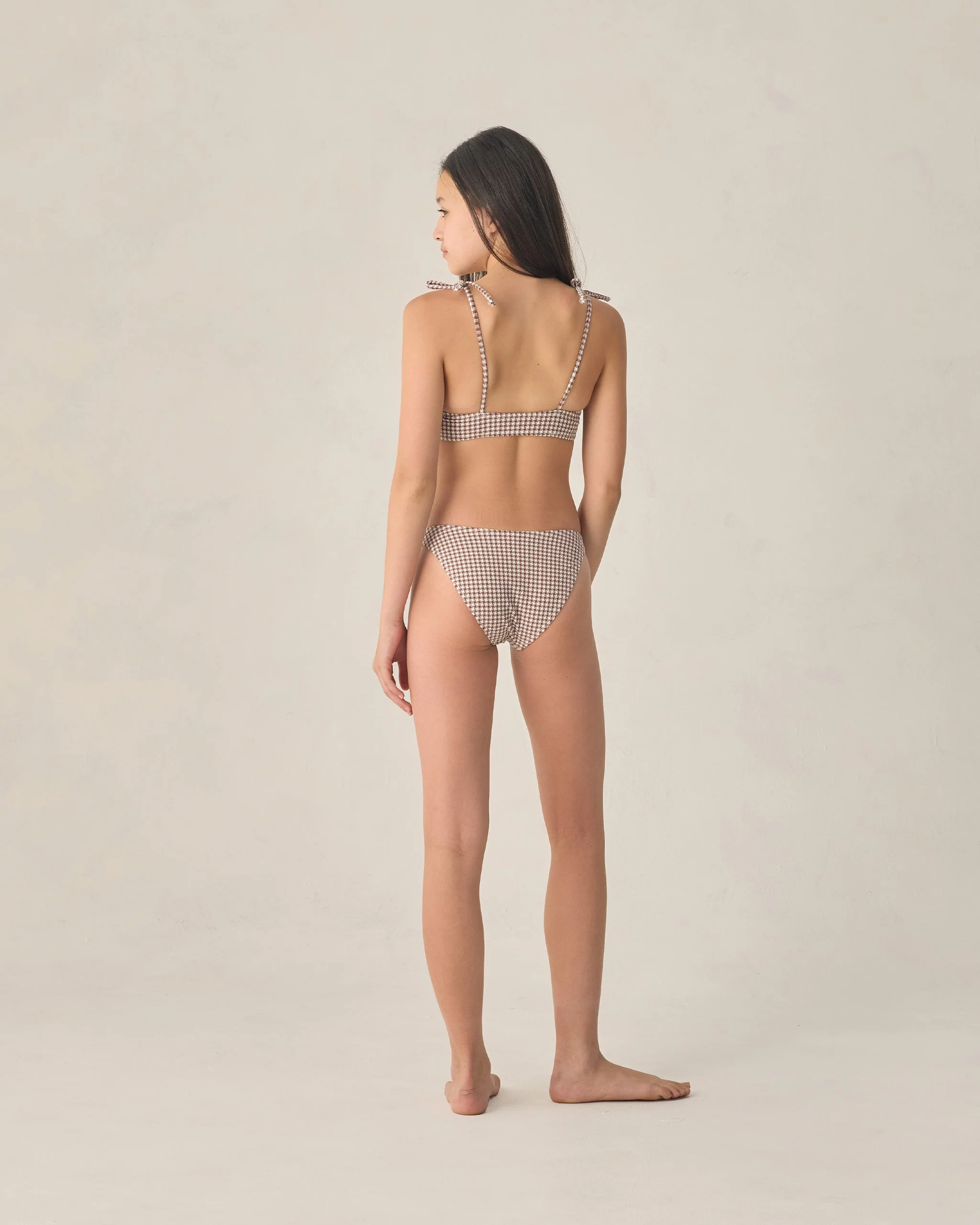 Teen Alba Bikini Set Ivory & Chocolate - Image 2