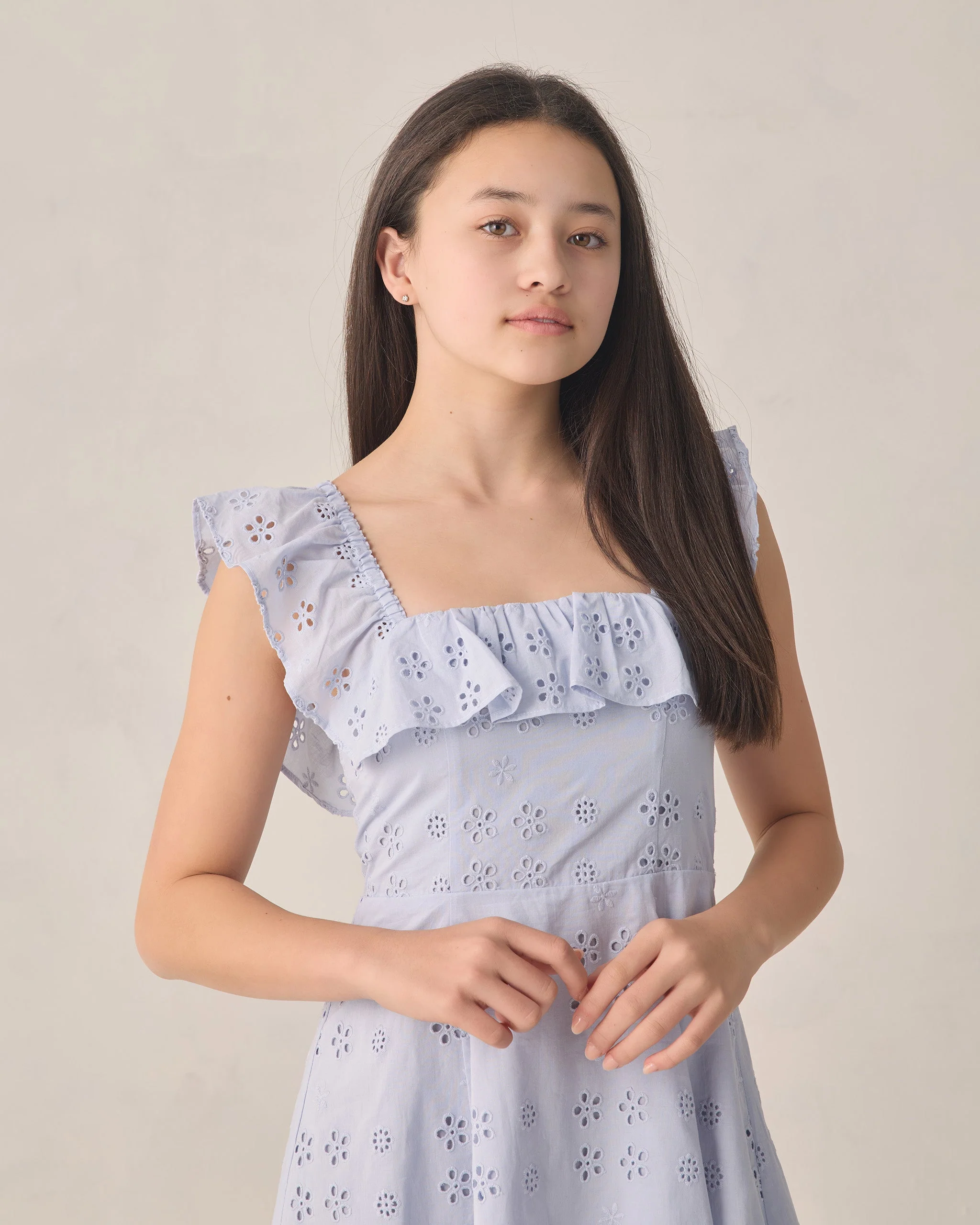 Teen Bianca Mini Dress Periwinkle - Image 4