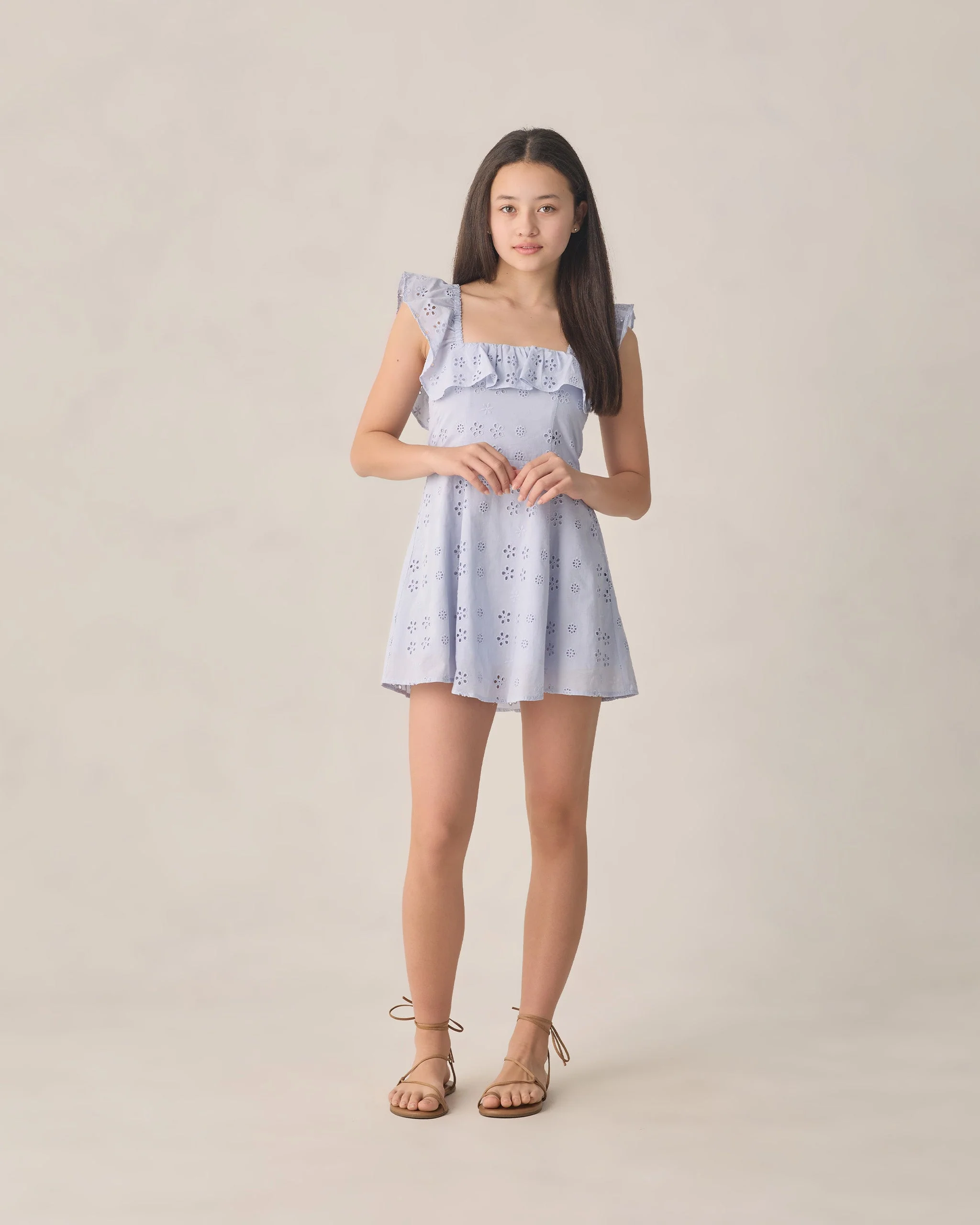 Teen Bianca Mini Dress Periwinkle - Image 5