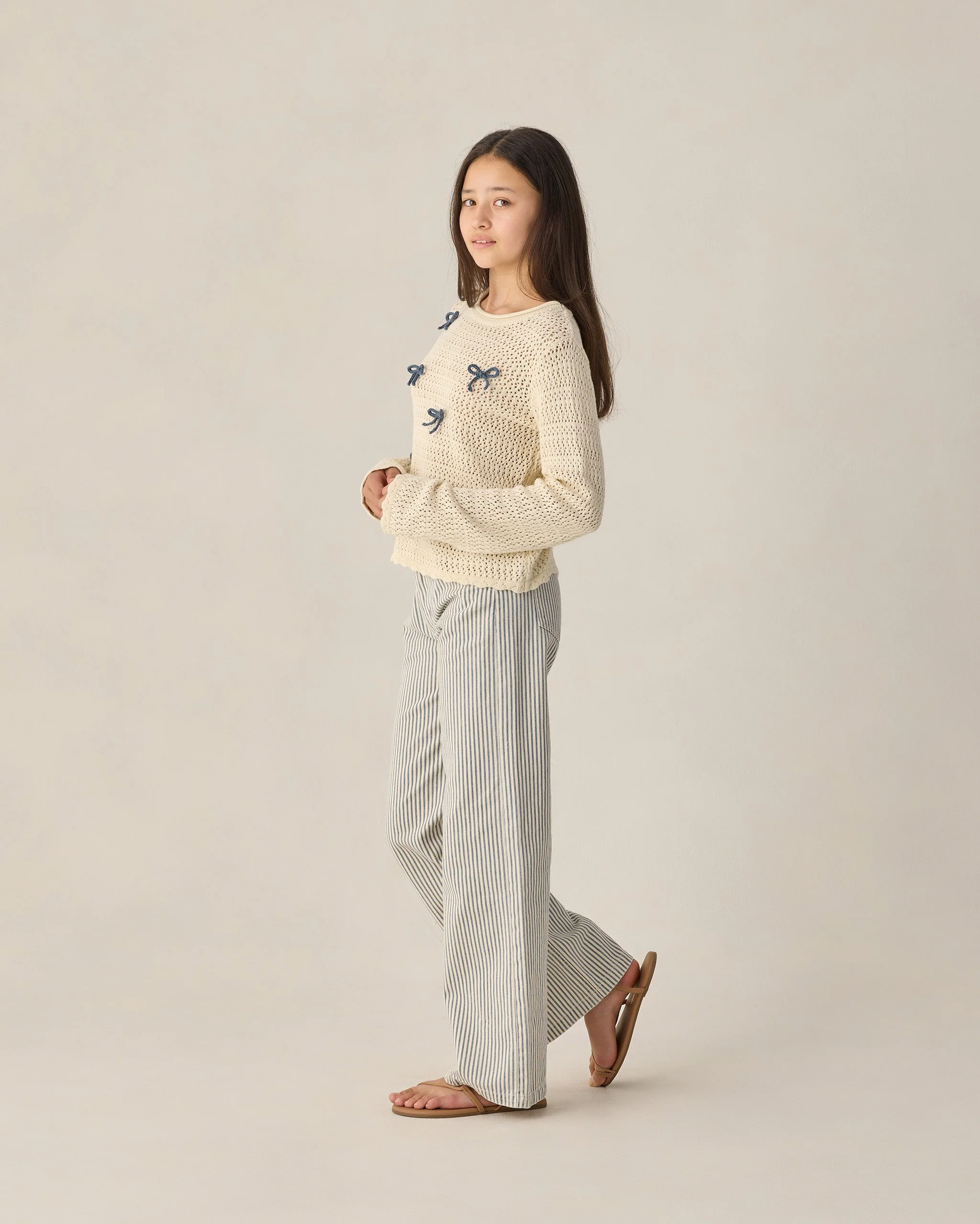 Teen Crochet Knit Pullover Bows - Image 2
