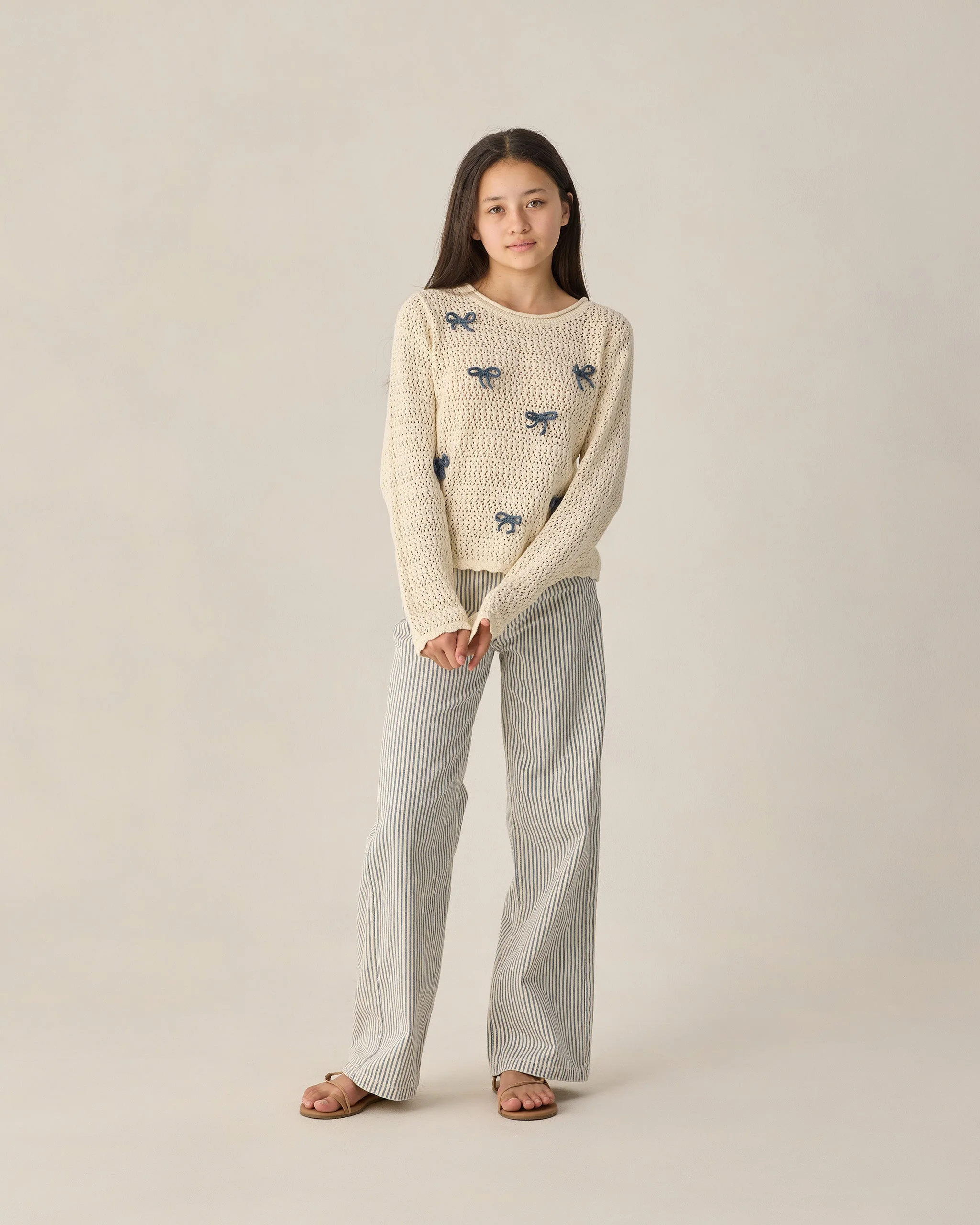 Teen Crochet Knit Pullover Bows - Image 4