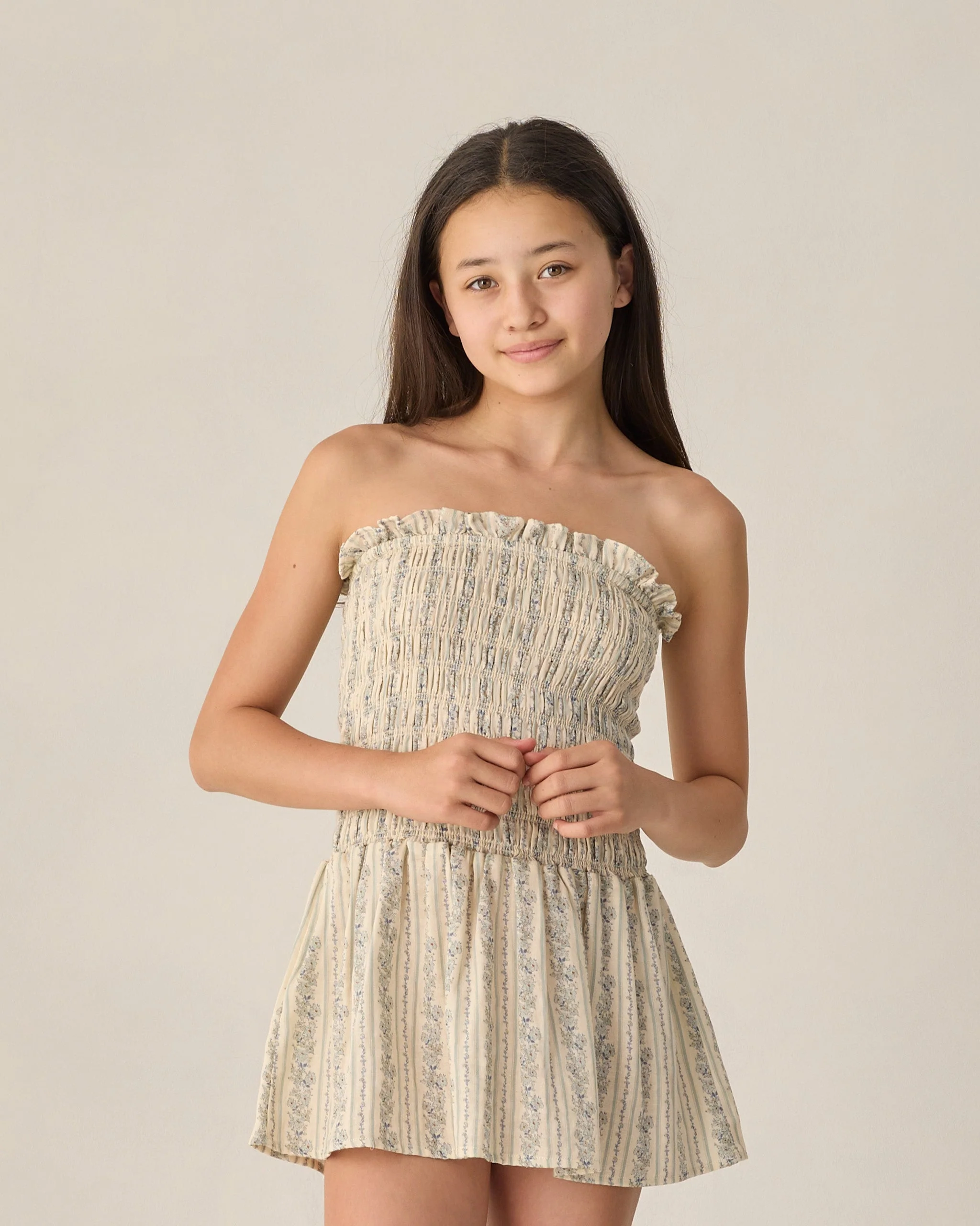 Teen Daria Mini Dress Blue Floral - Image 5