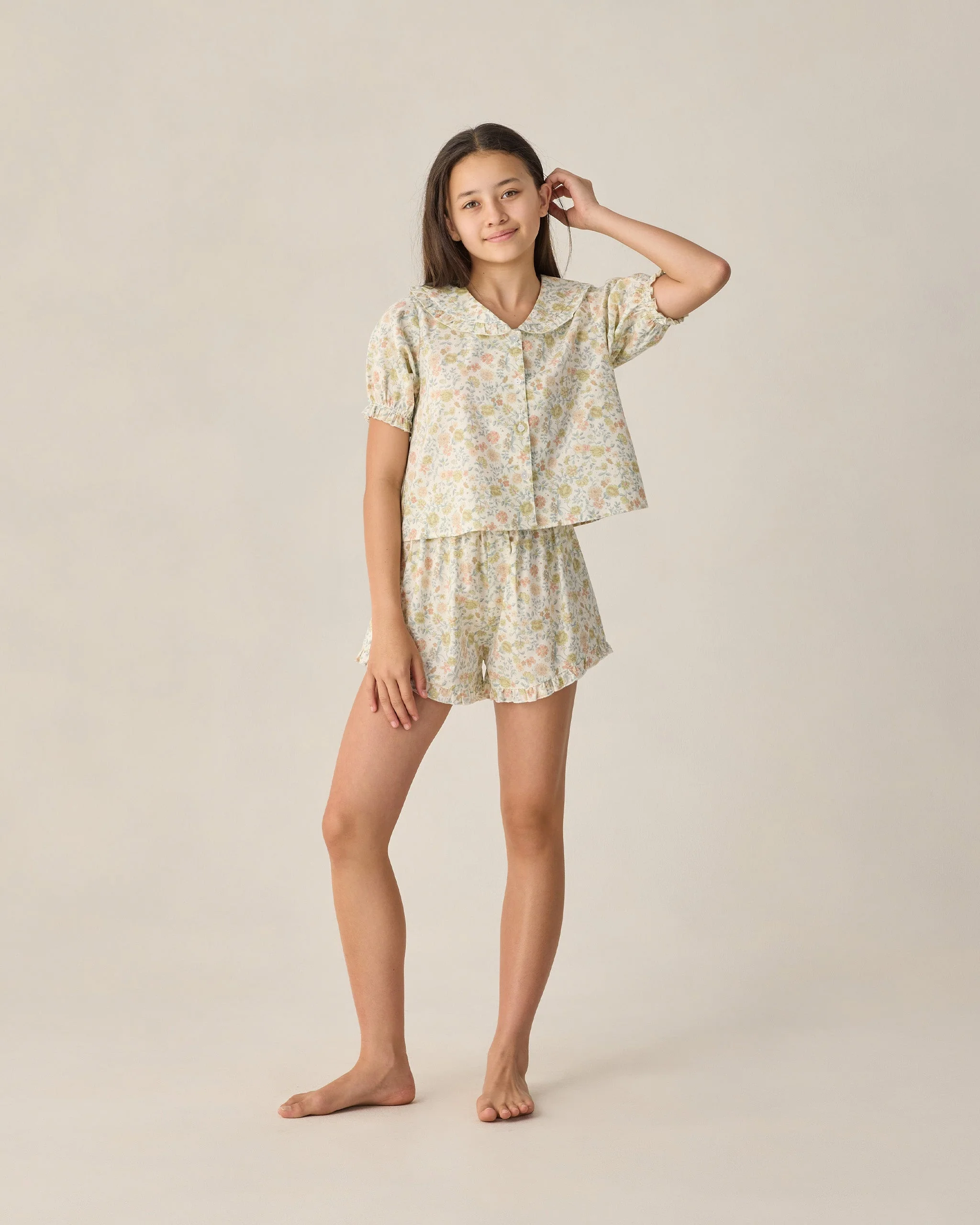 Teen Delilah Pajama Set Citron Bloom - Image 3