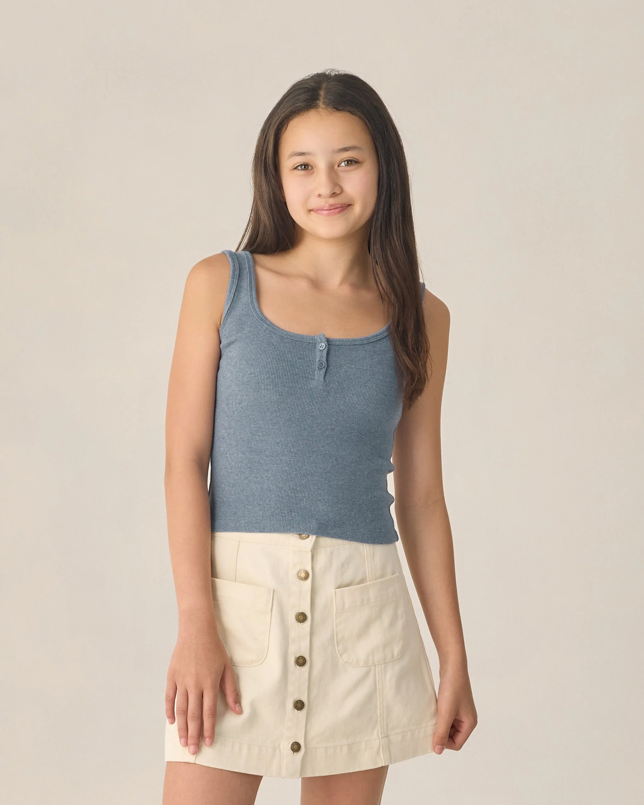 Teen Denver Mini Skirt Natural - Image 4