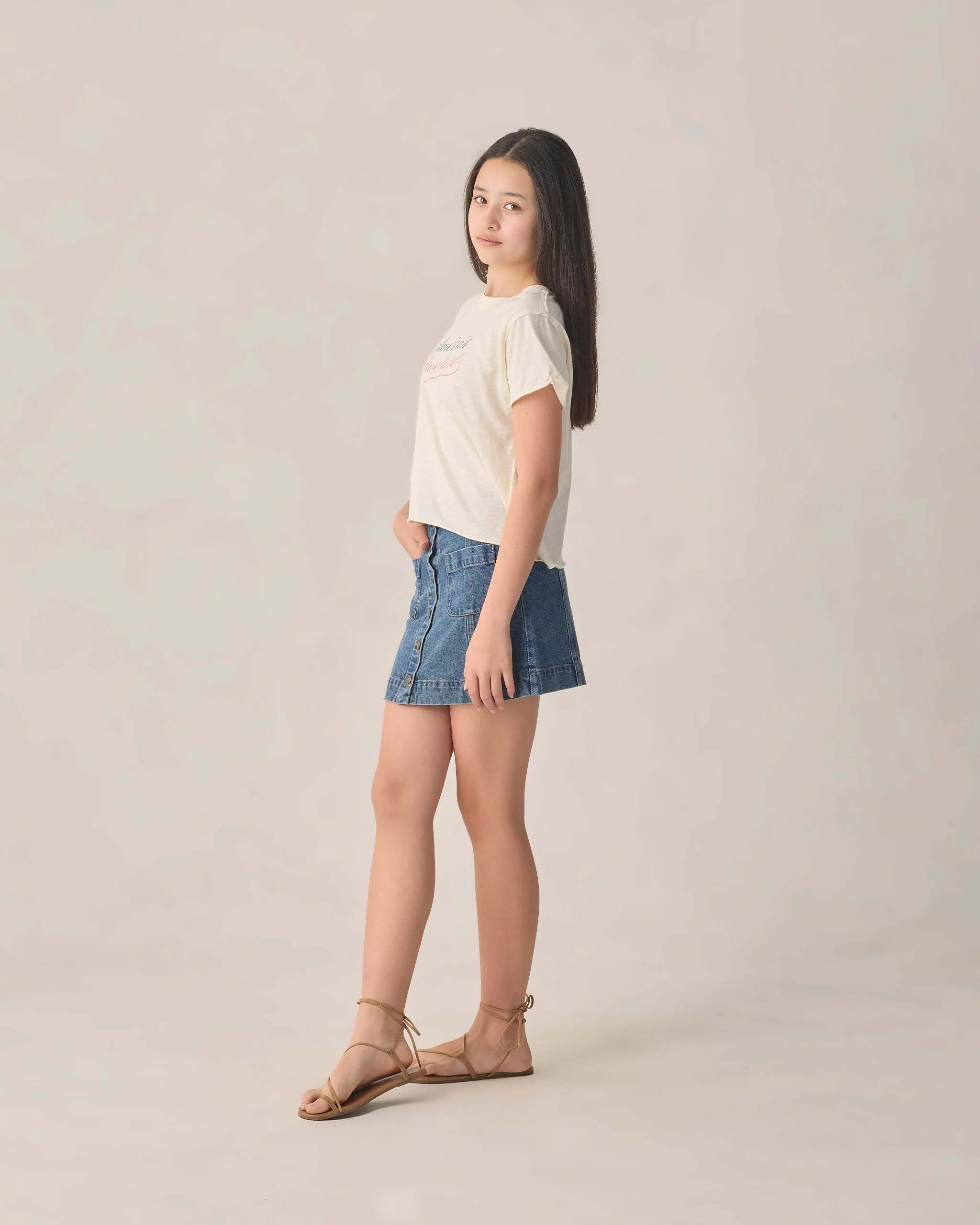 Denver Mini Skirt Navy Teen - Image 3
