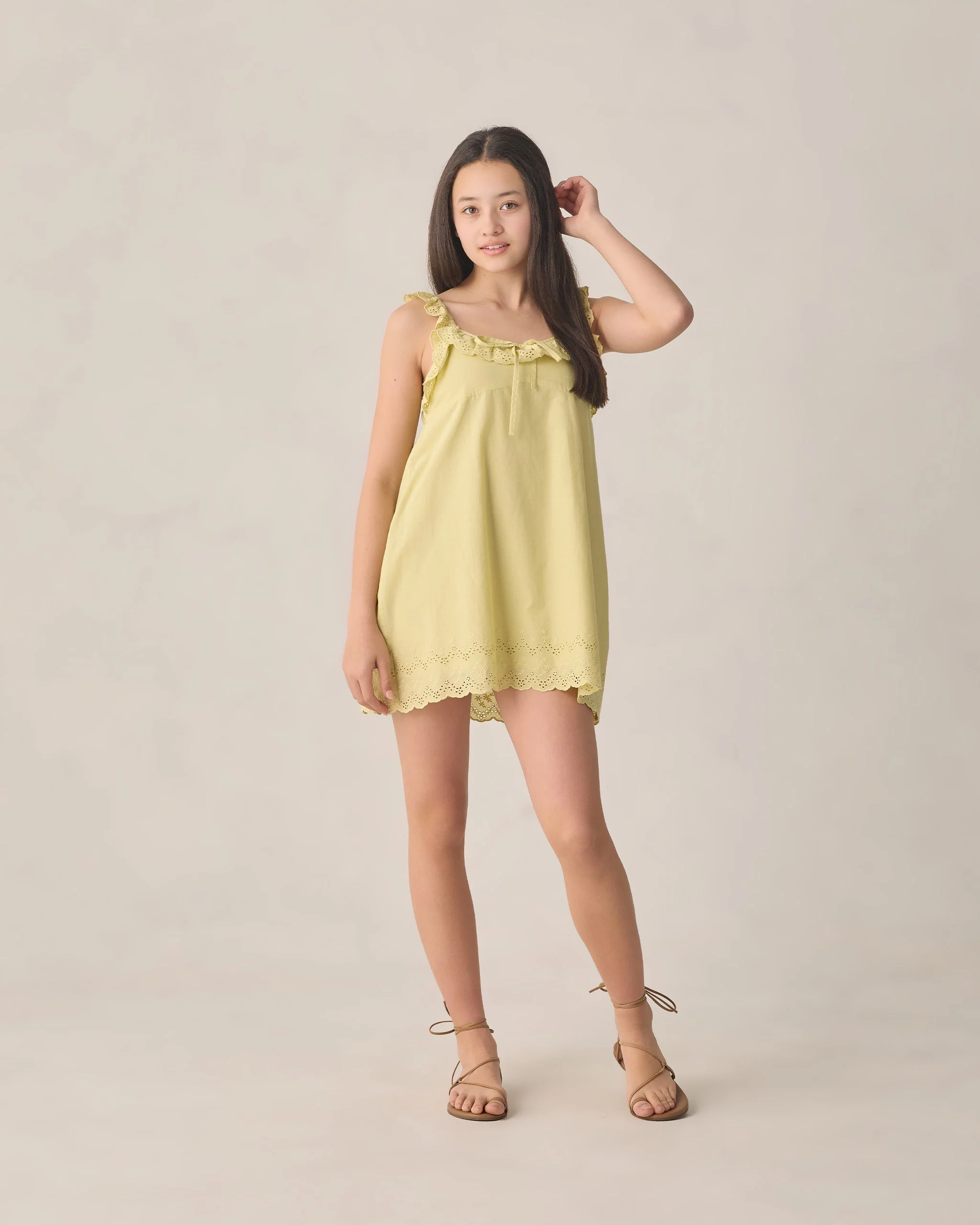 Teen Ida Mini Dress Citron - Image 3