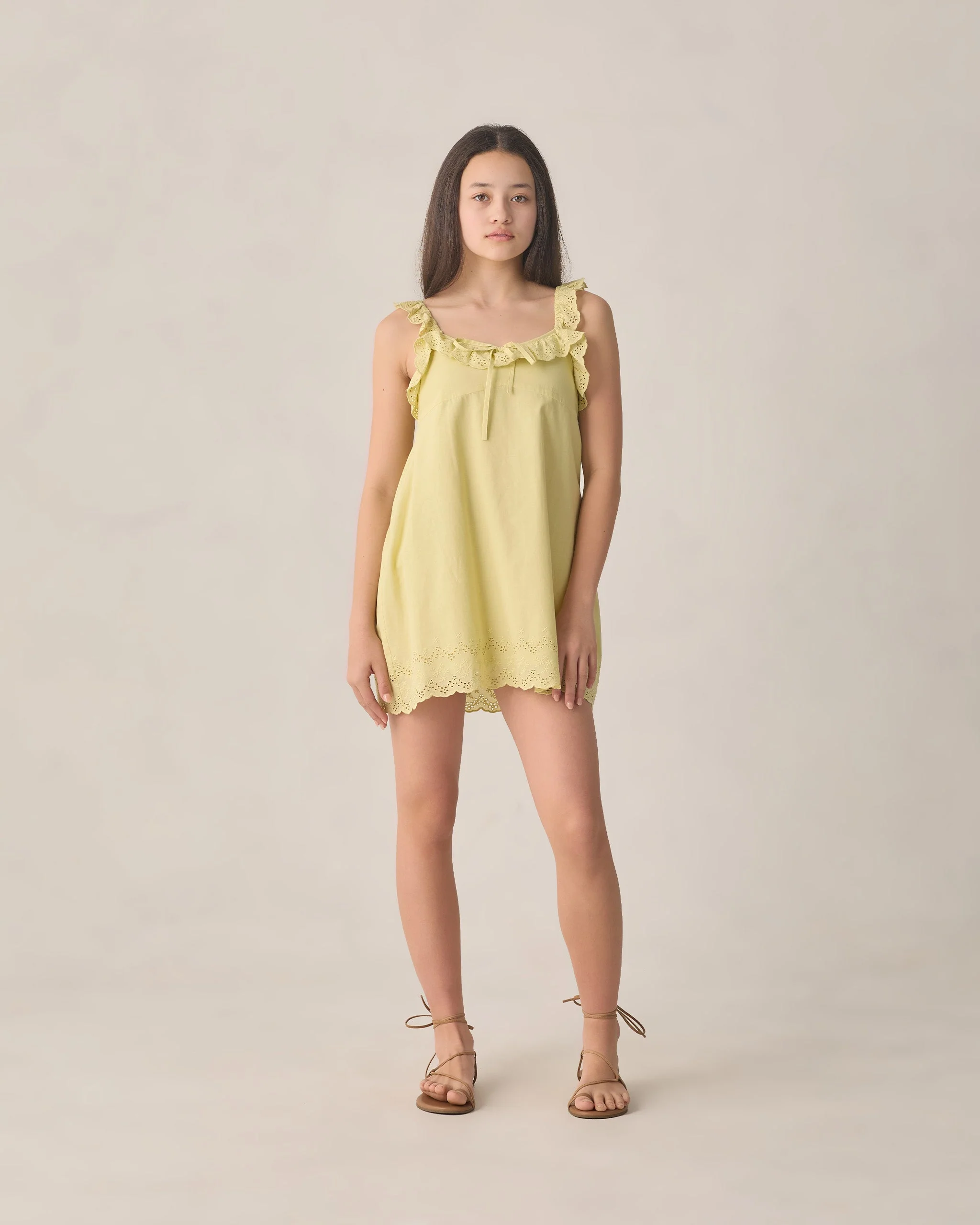 Teen Ida Mini Dress Citron - Image 5