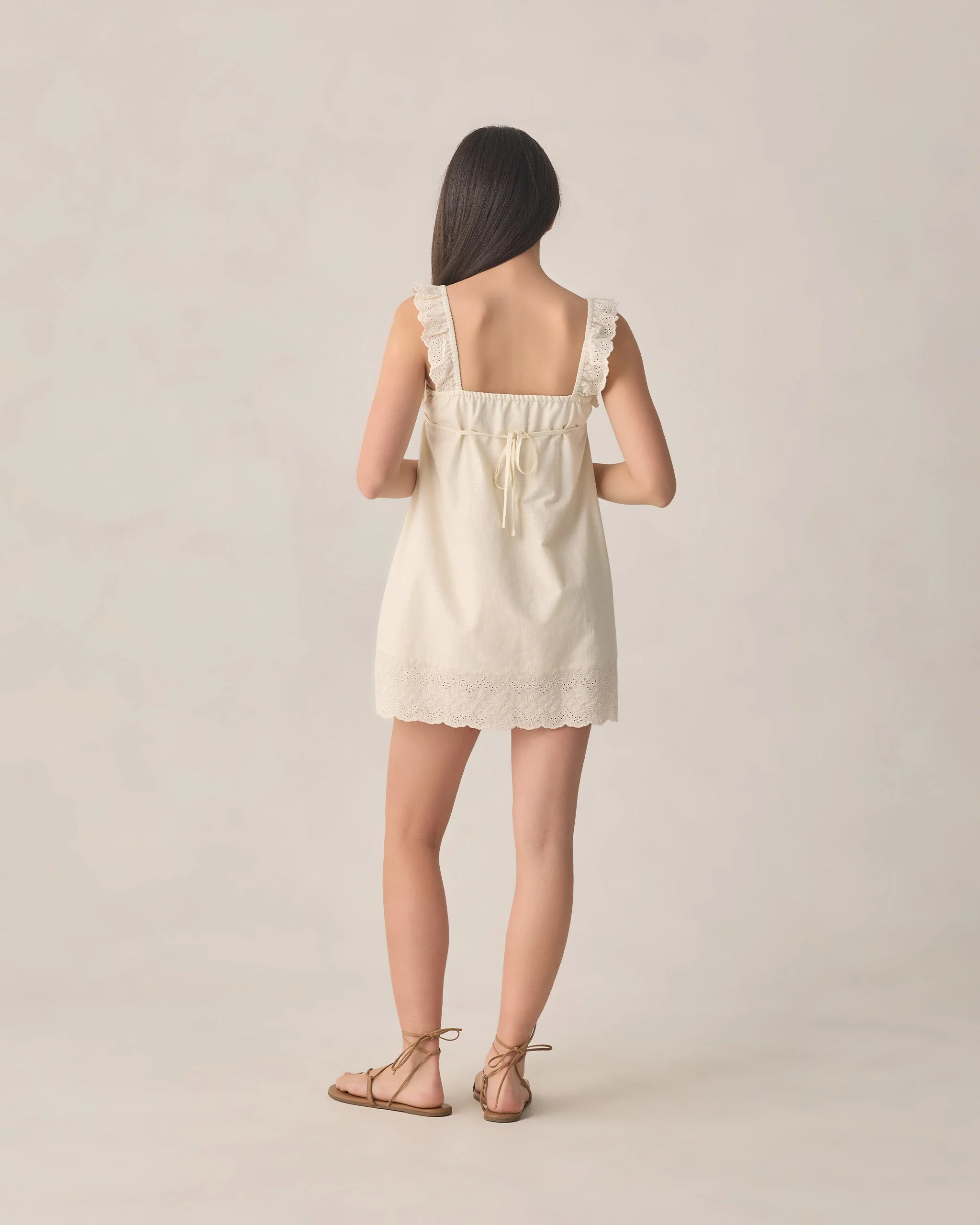 Teen Ida Mini Dress Ivory - Image 2