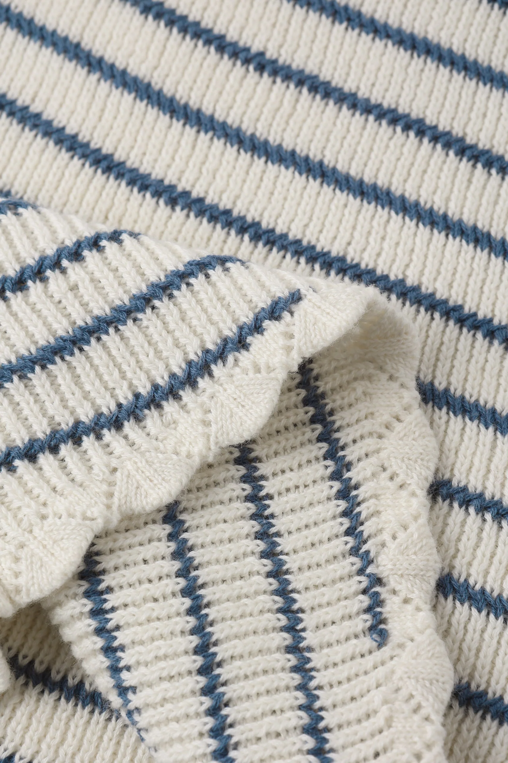 Teen Knit Vest Set Marine Stripe - Image 3
