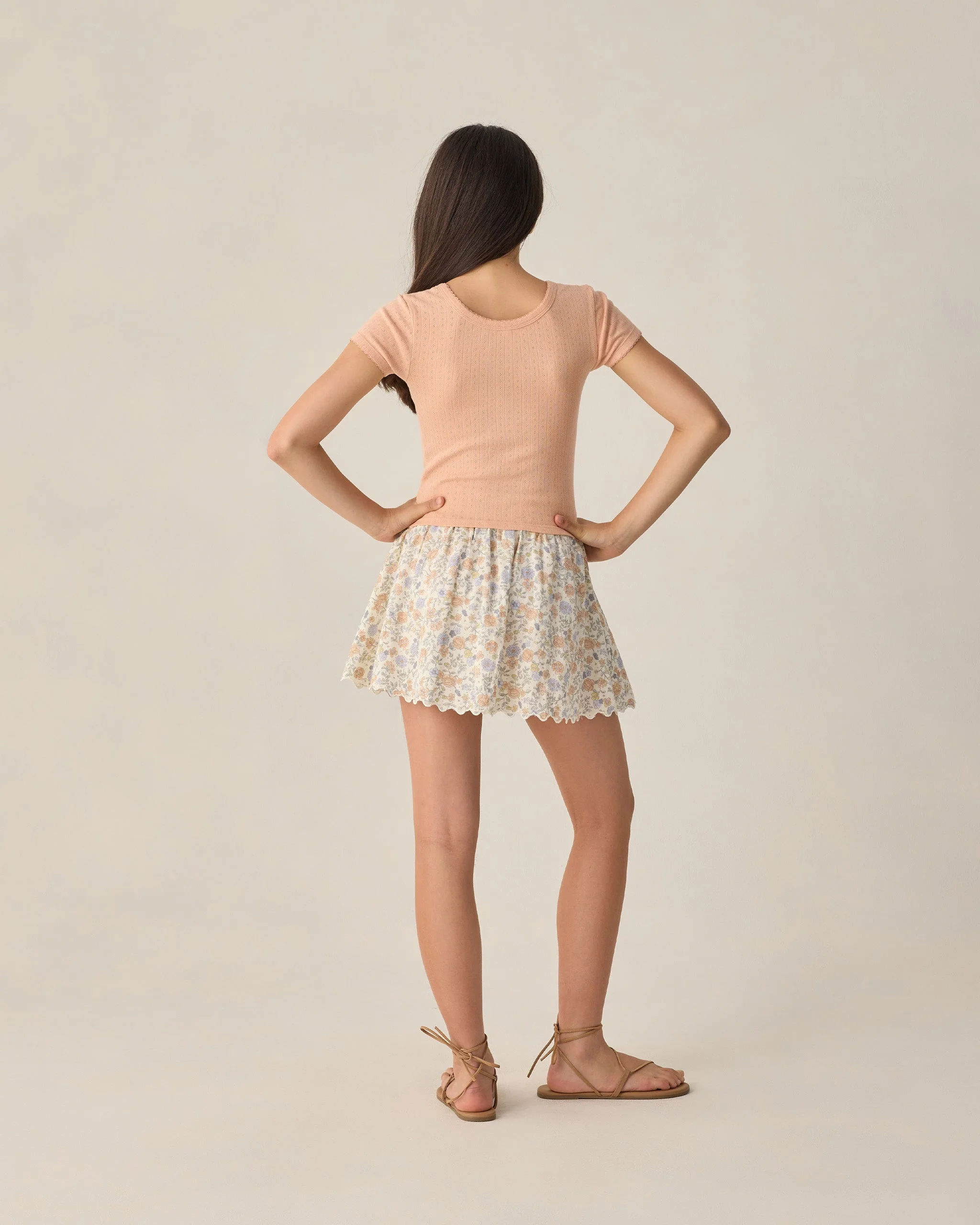 Teen Pointelle Jersey Melon - Image 2