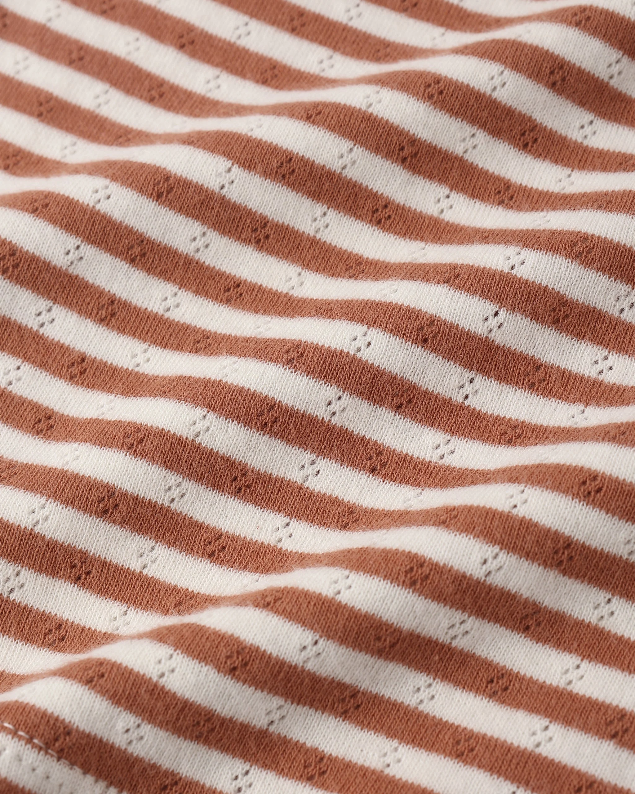 Teen Pointelle Shorts Poppy Stripe - Image 4