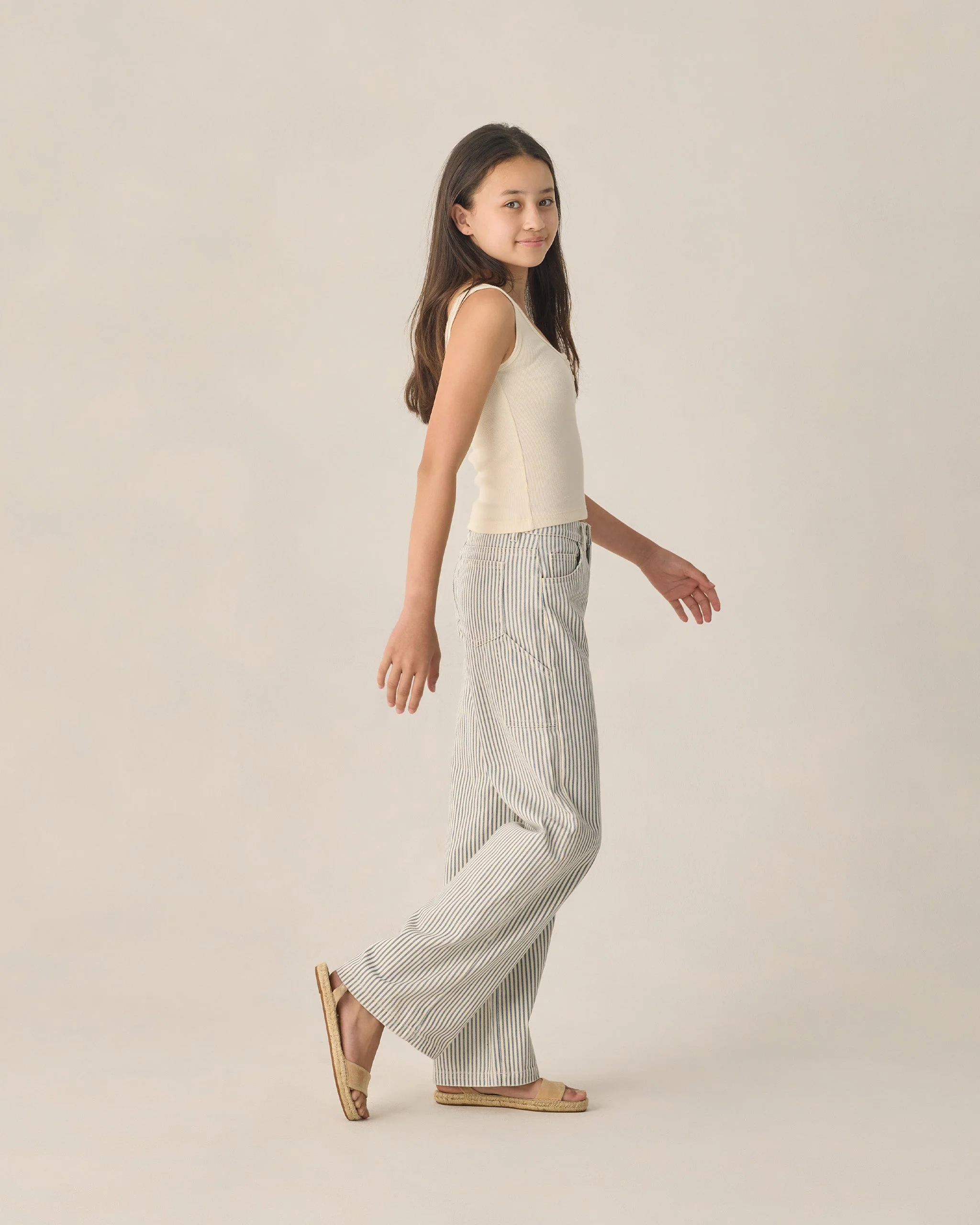 Teen Ribbed Tank Natural - Image 3