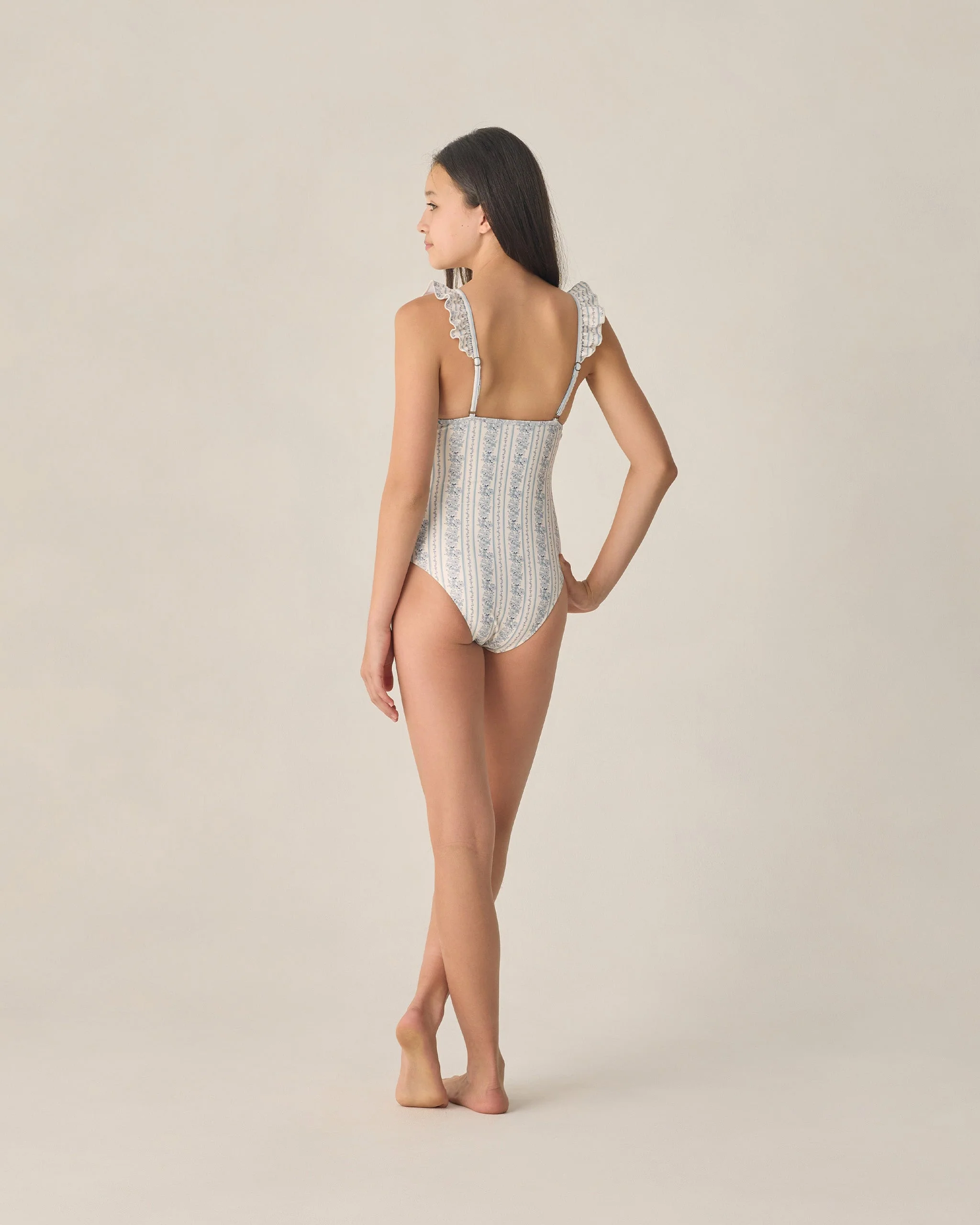 Teen Sky One-Piece Blue Floral - Image 2