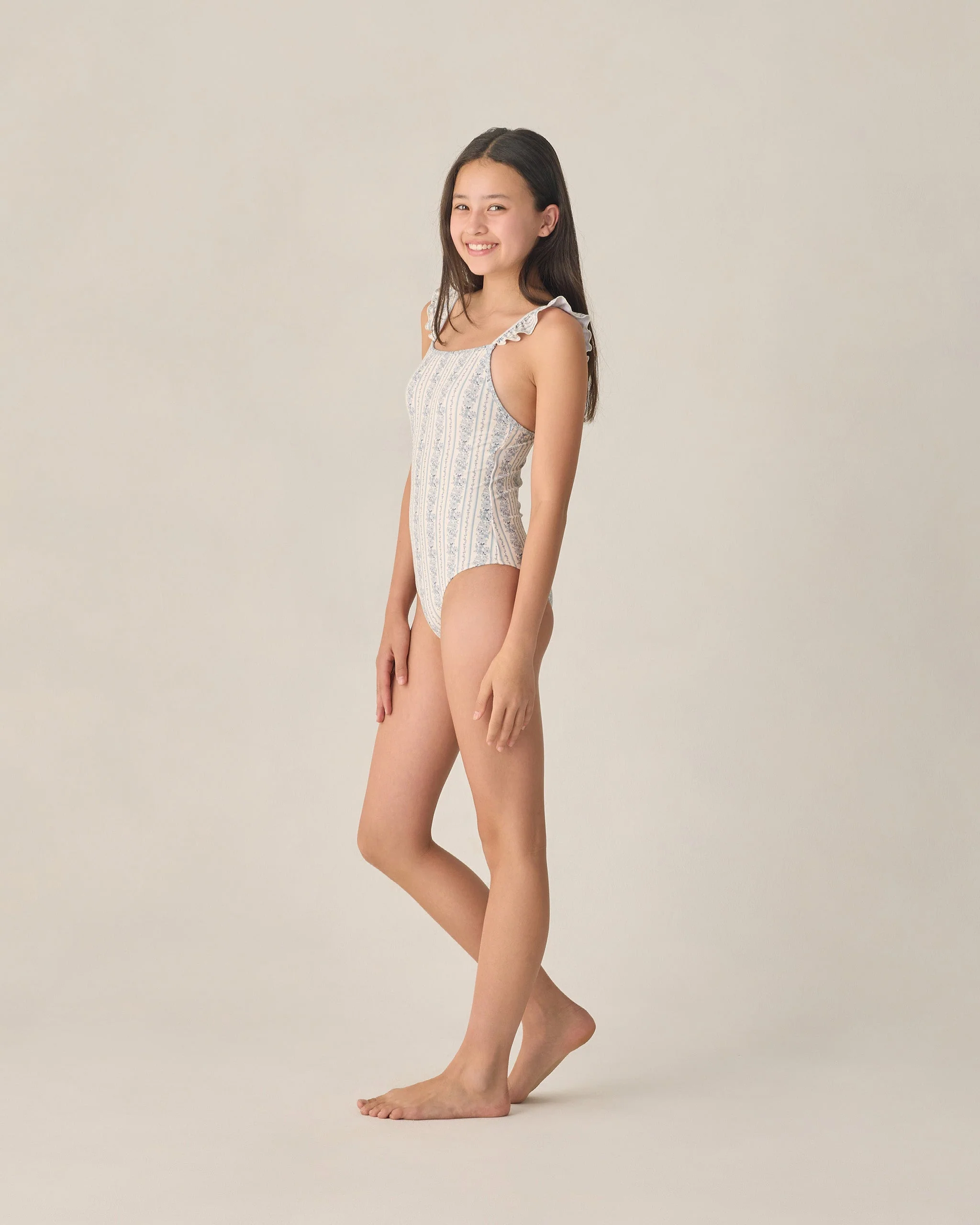 Teen Sky One-Piece Blue Floral - Image 3