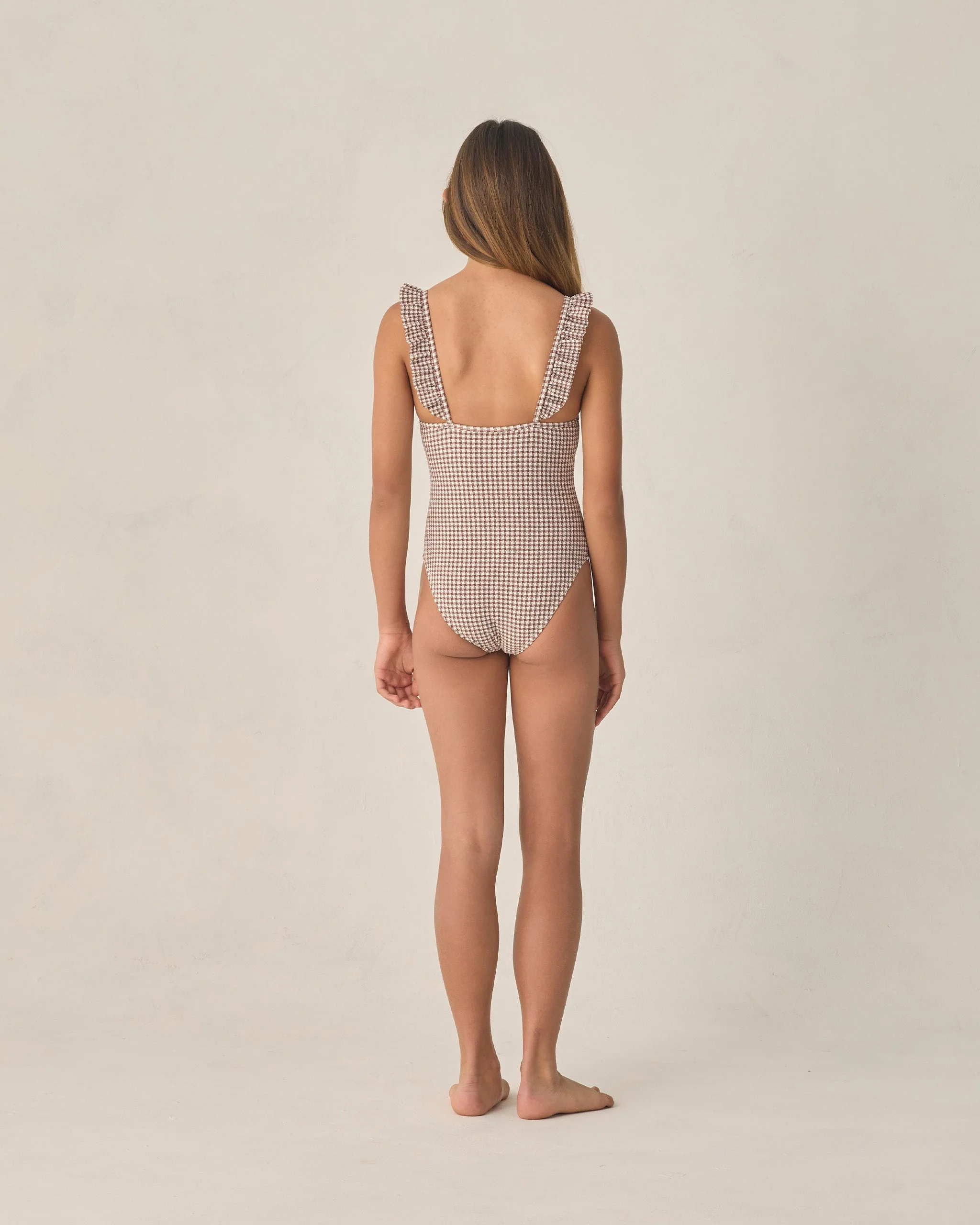 Teen Sky One-Piece Chocolate Houndstooth - Image 2