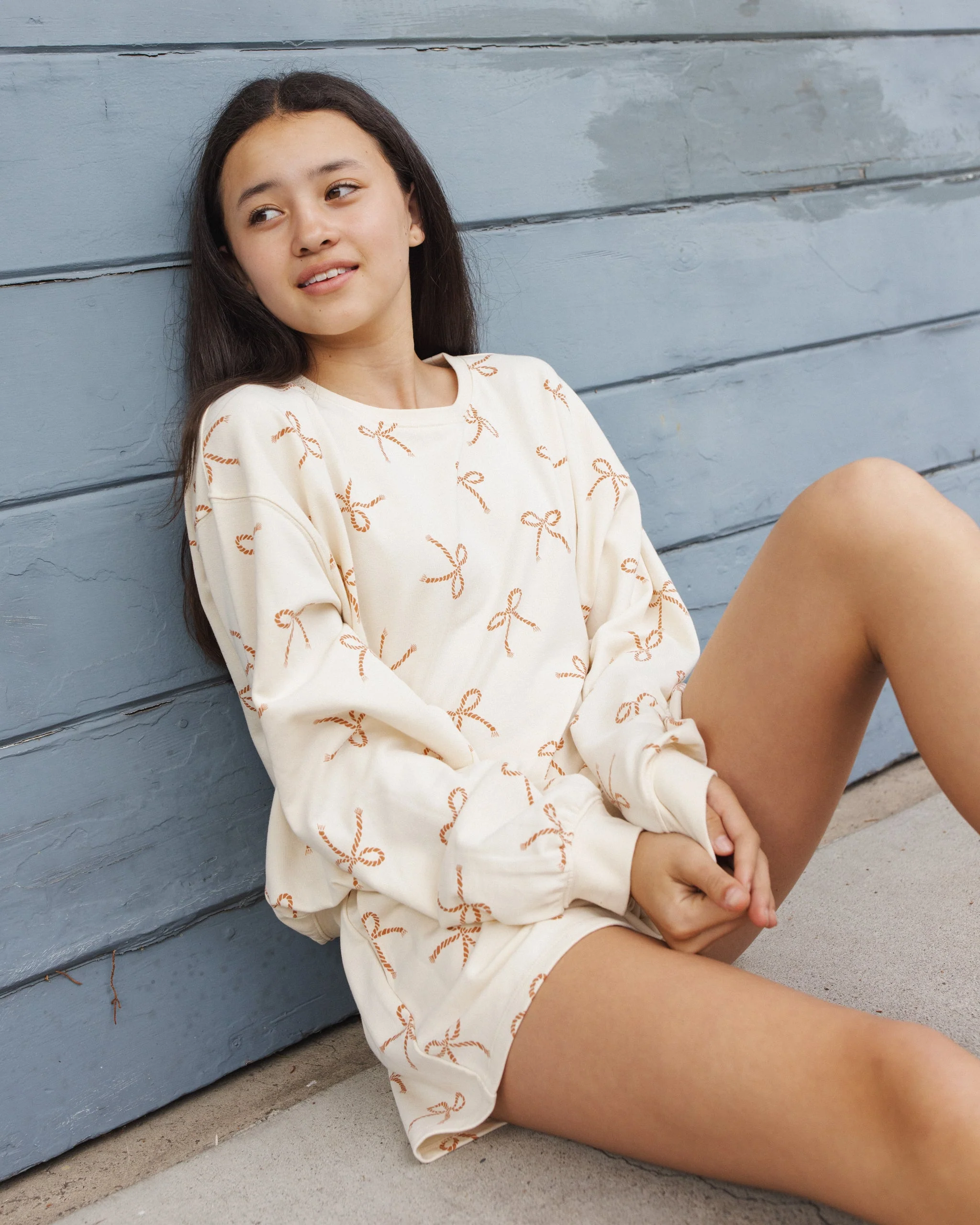 Teen Summer Terry Set Sailor Bows - Image 8