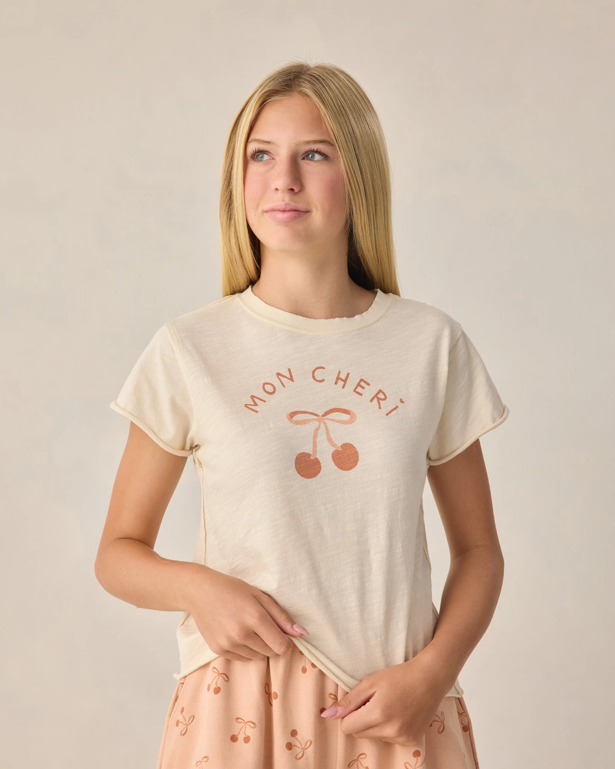 Teen Vintage Tee Natural - Image 4