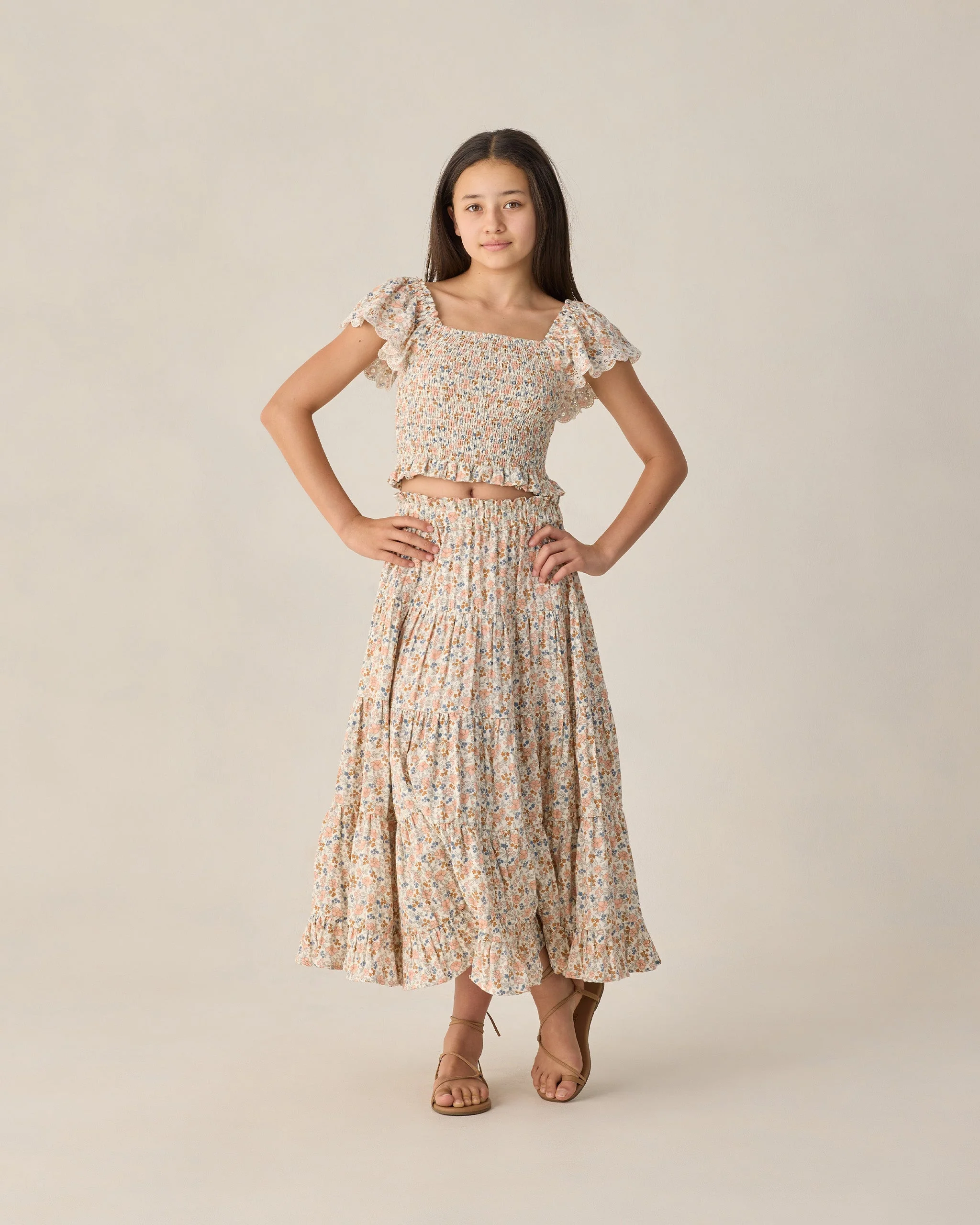 Teen Zayla Top Flower Fields - Image 7