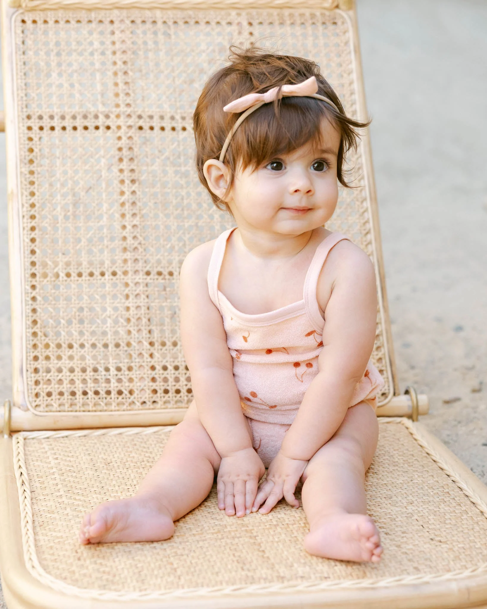 Terry Cinch Romper || Cherries - Image 4