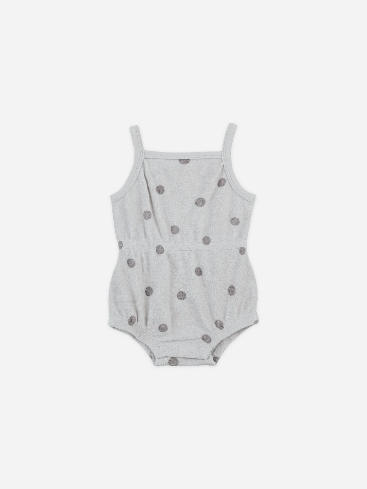 Terry Cinch Romper || Polka Dot