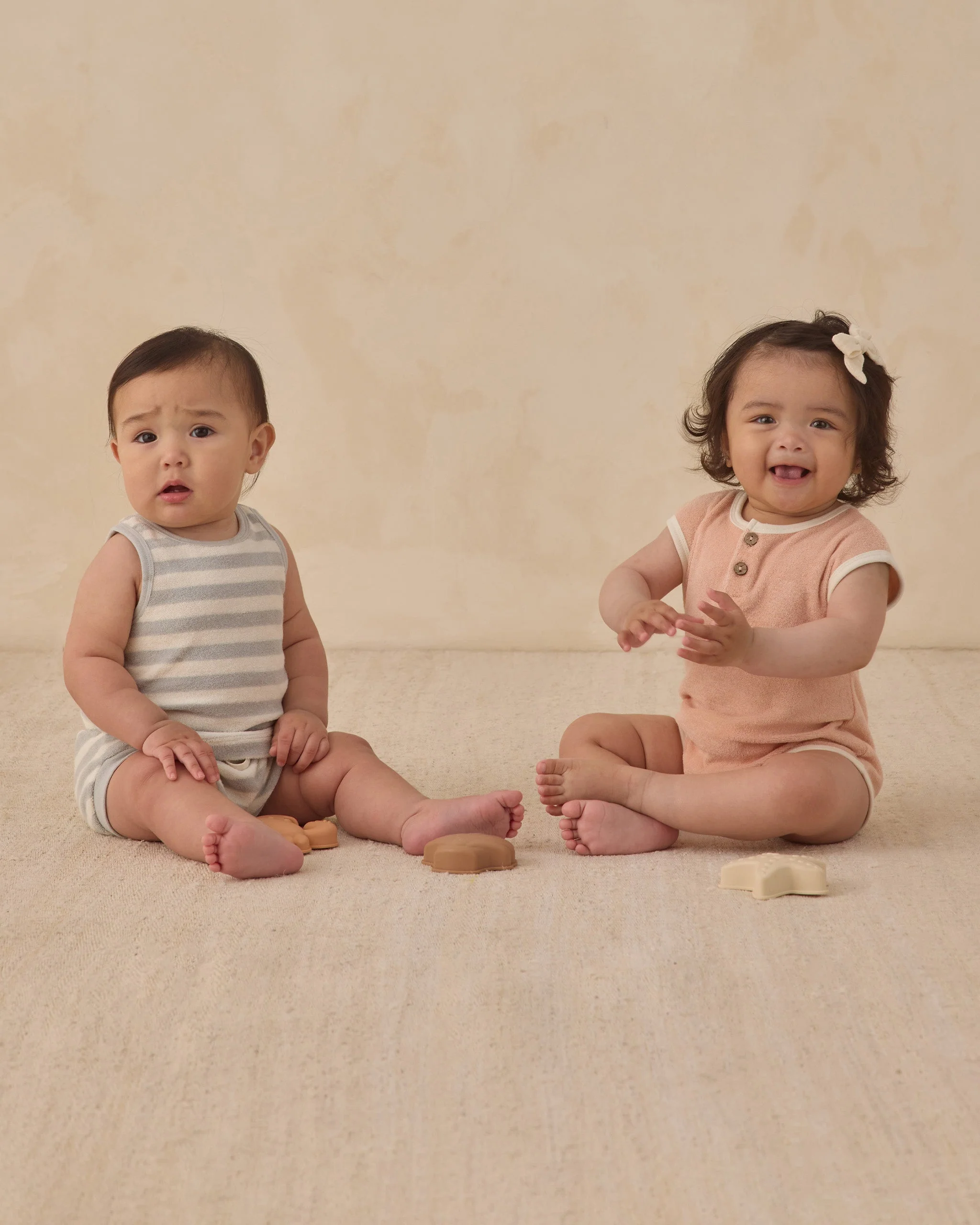 Terry Cloth Romper Melon - Image 4