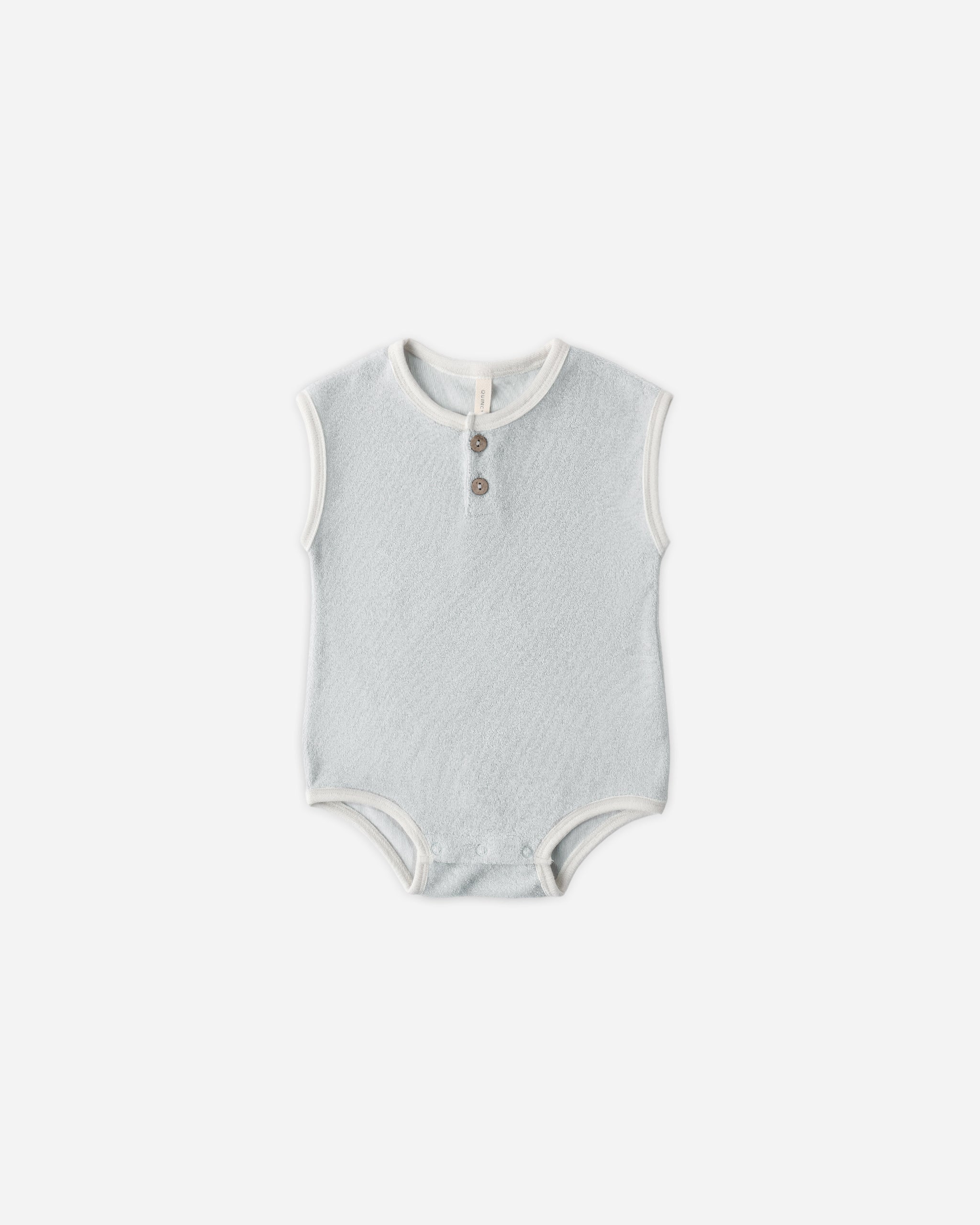 Terry Cloth Romper Sky