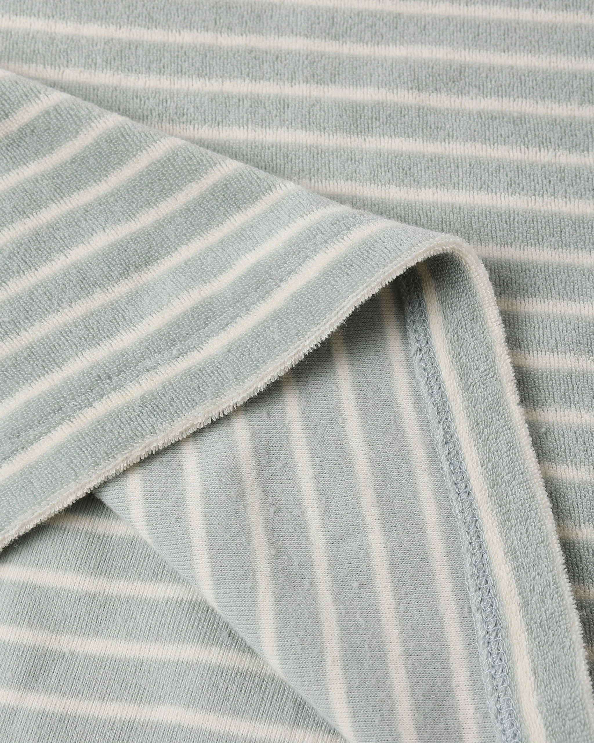 Terry Relaxed Tee Seafoam Stripe - Image 3