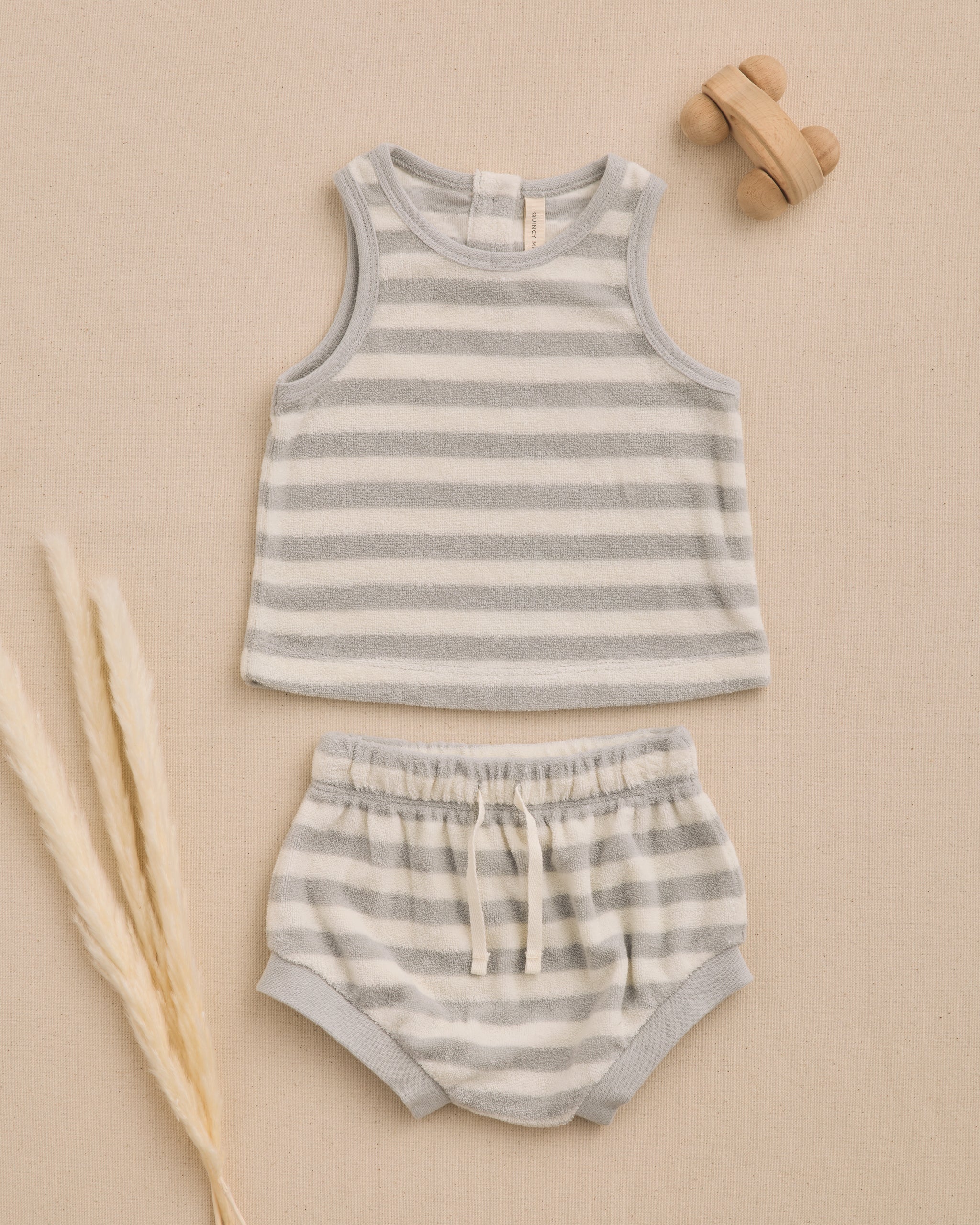 Terry Tank + Short Set Sky Stripe - Image 4