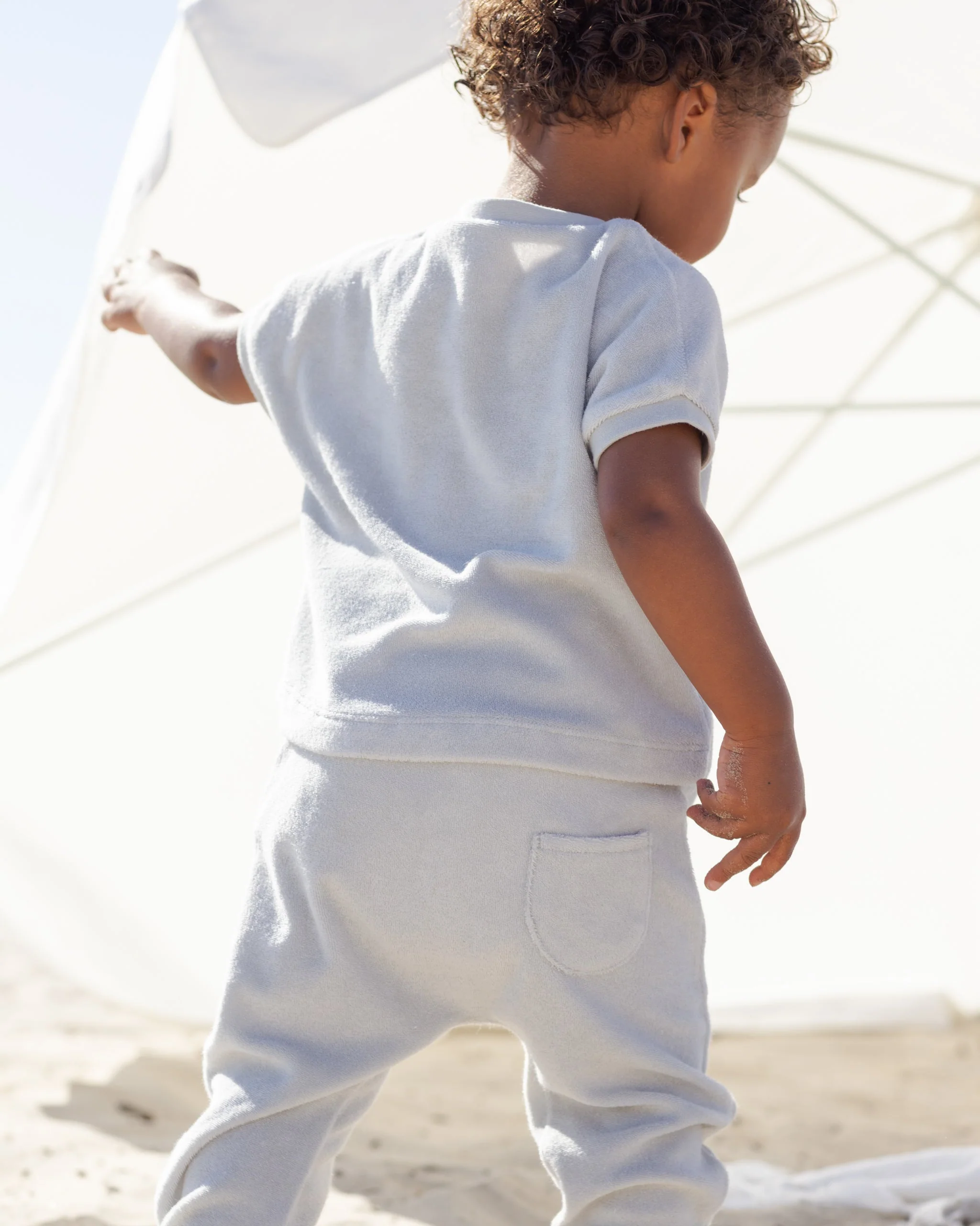 Terry Tee + Pant Set Sky - Image 3