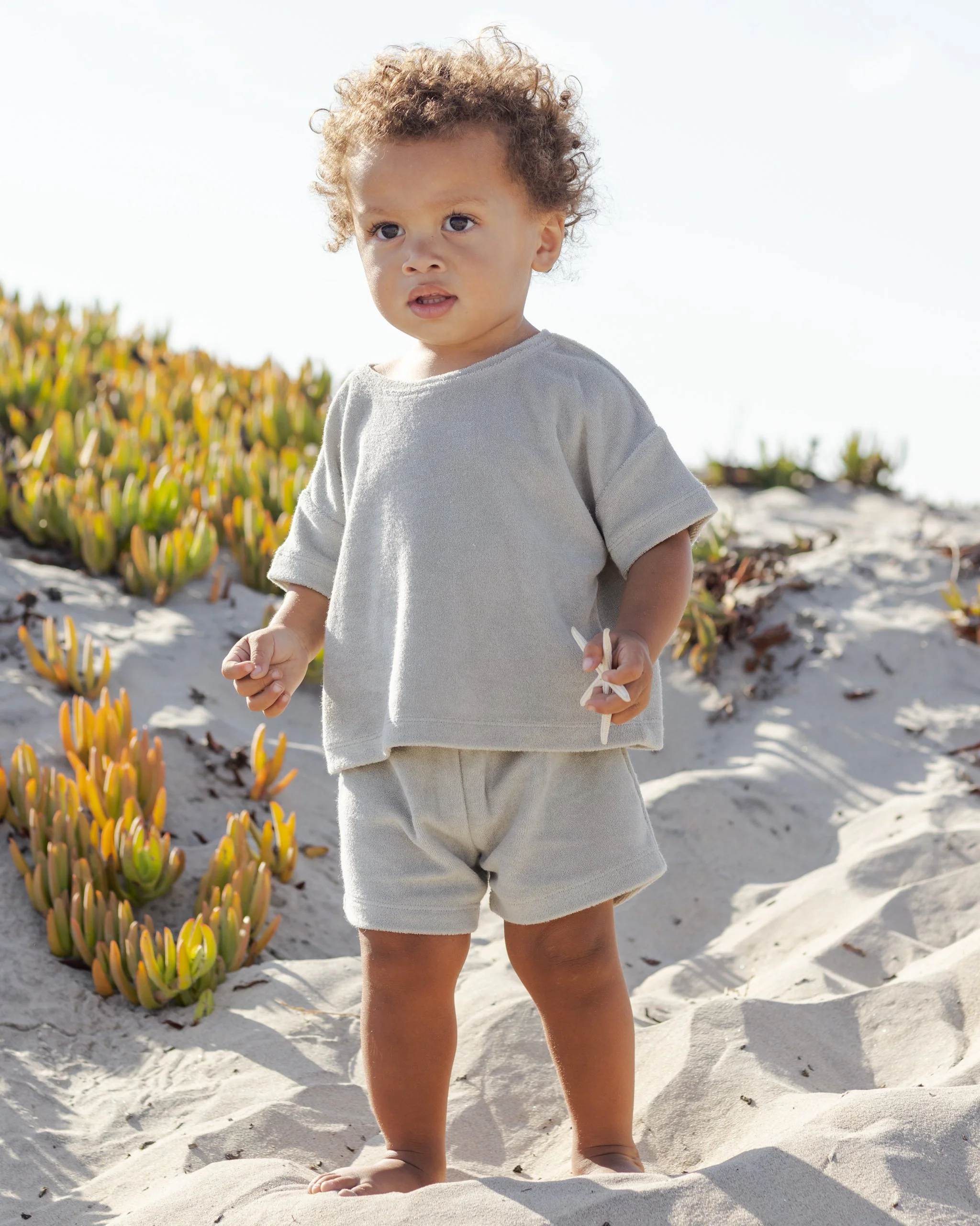 Terry Tee + Short Set Sage - Image 2