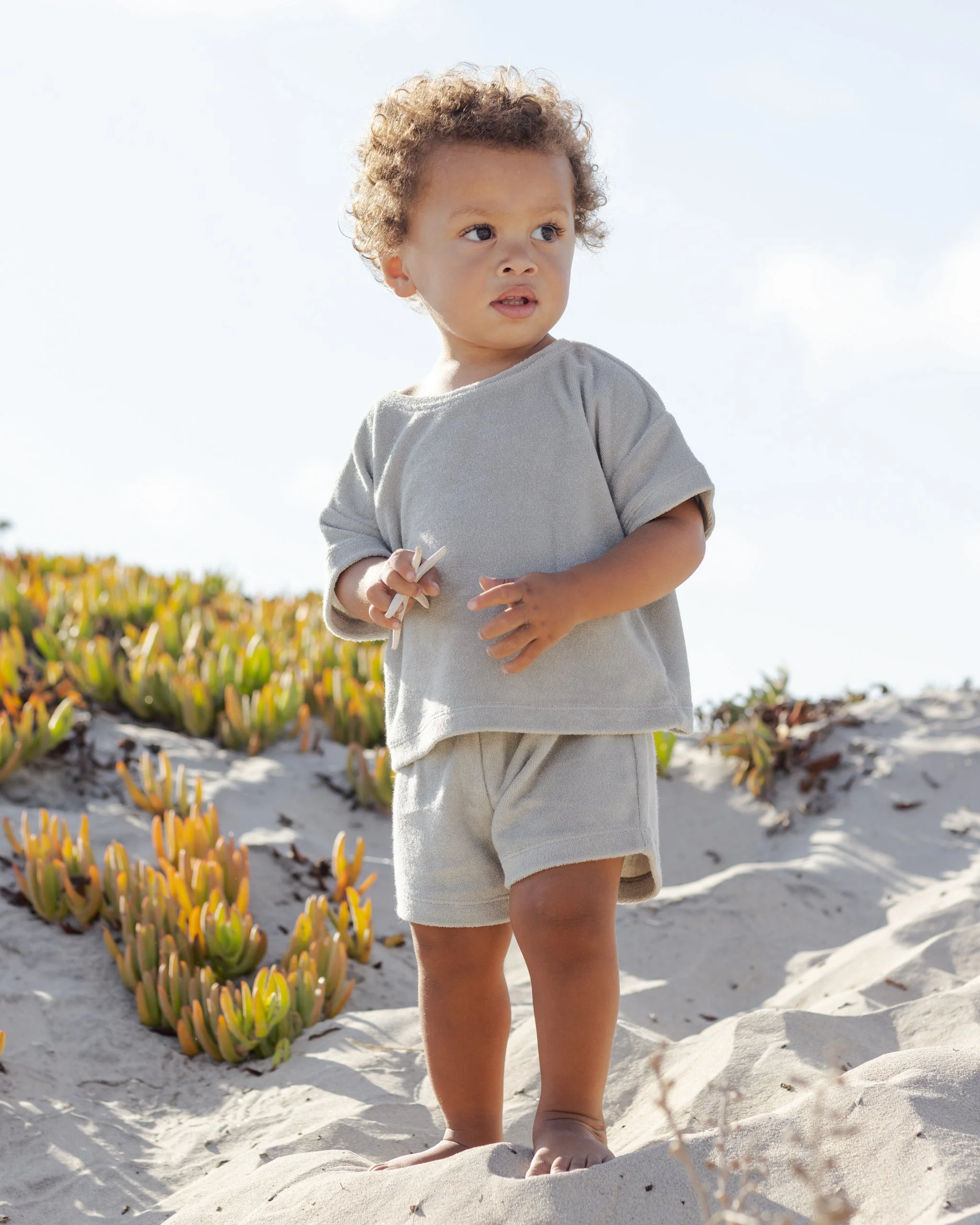 Terry Tee + Short Set Sage - Image 3