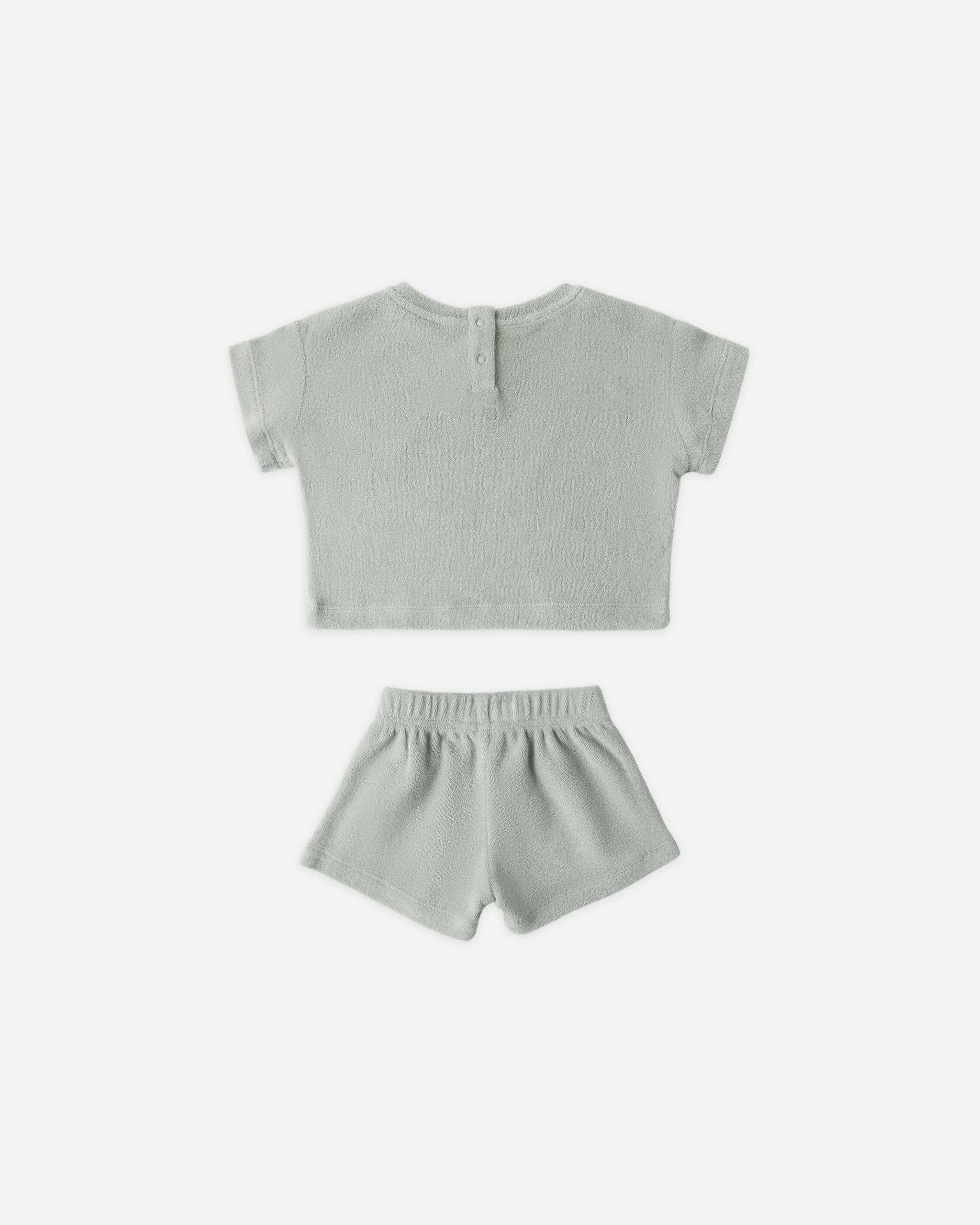 Terry Tee + Short Set Sage - Image 5