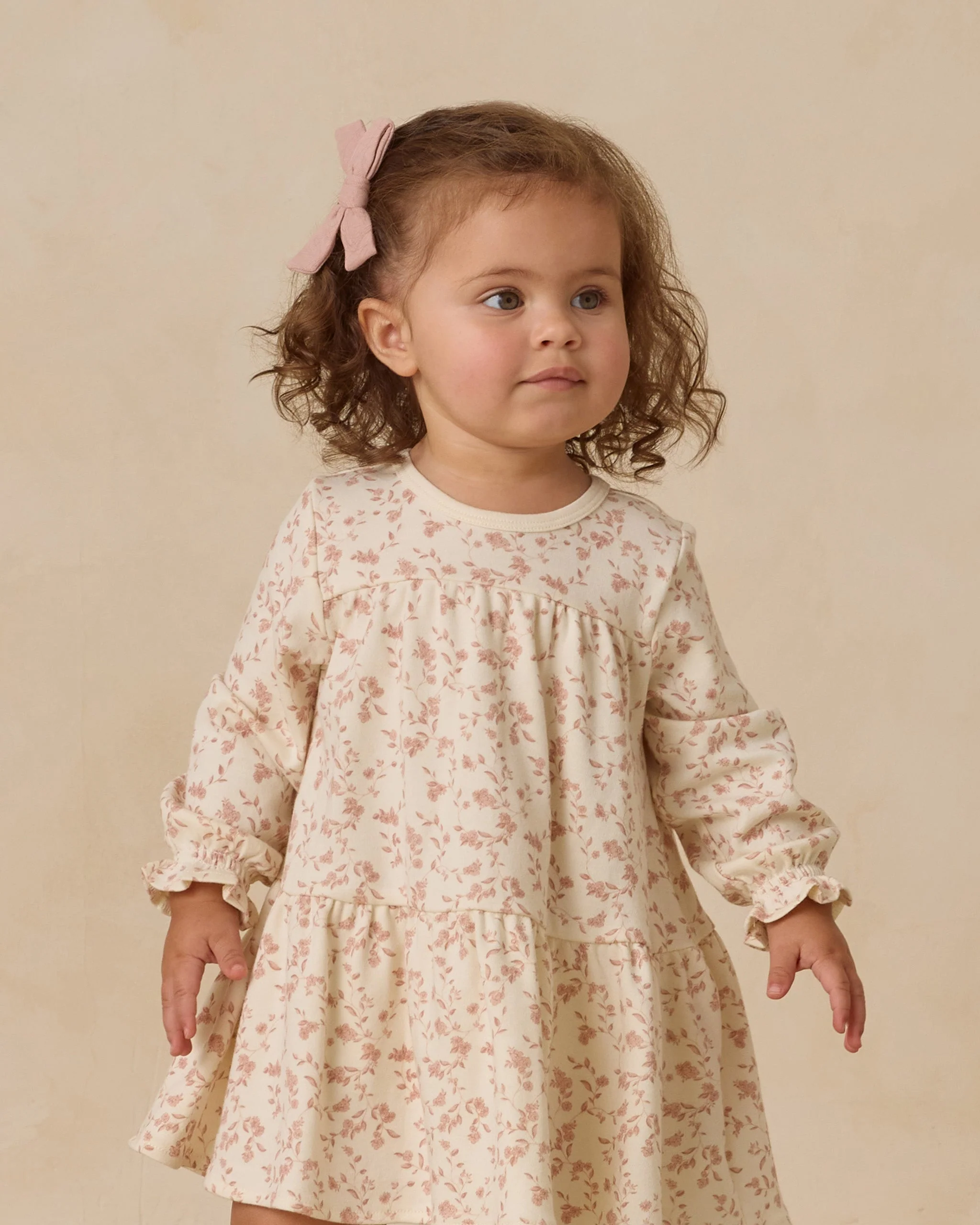 Tiered Jersey Dress || French Garden - Image 3