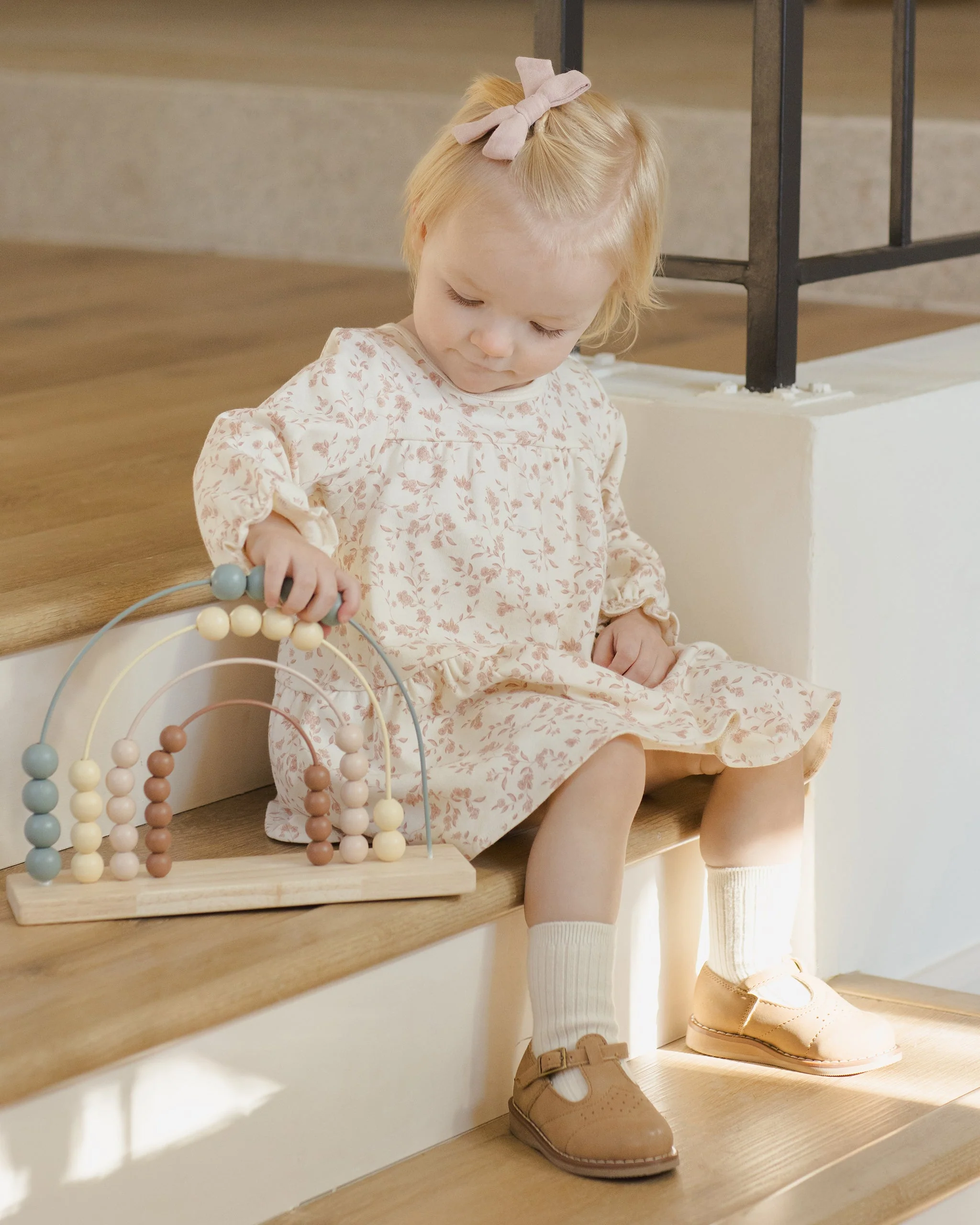 Tiered Jersey Dress || French Garden - Image 5