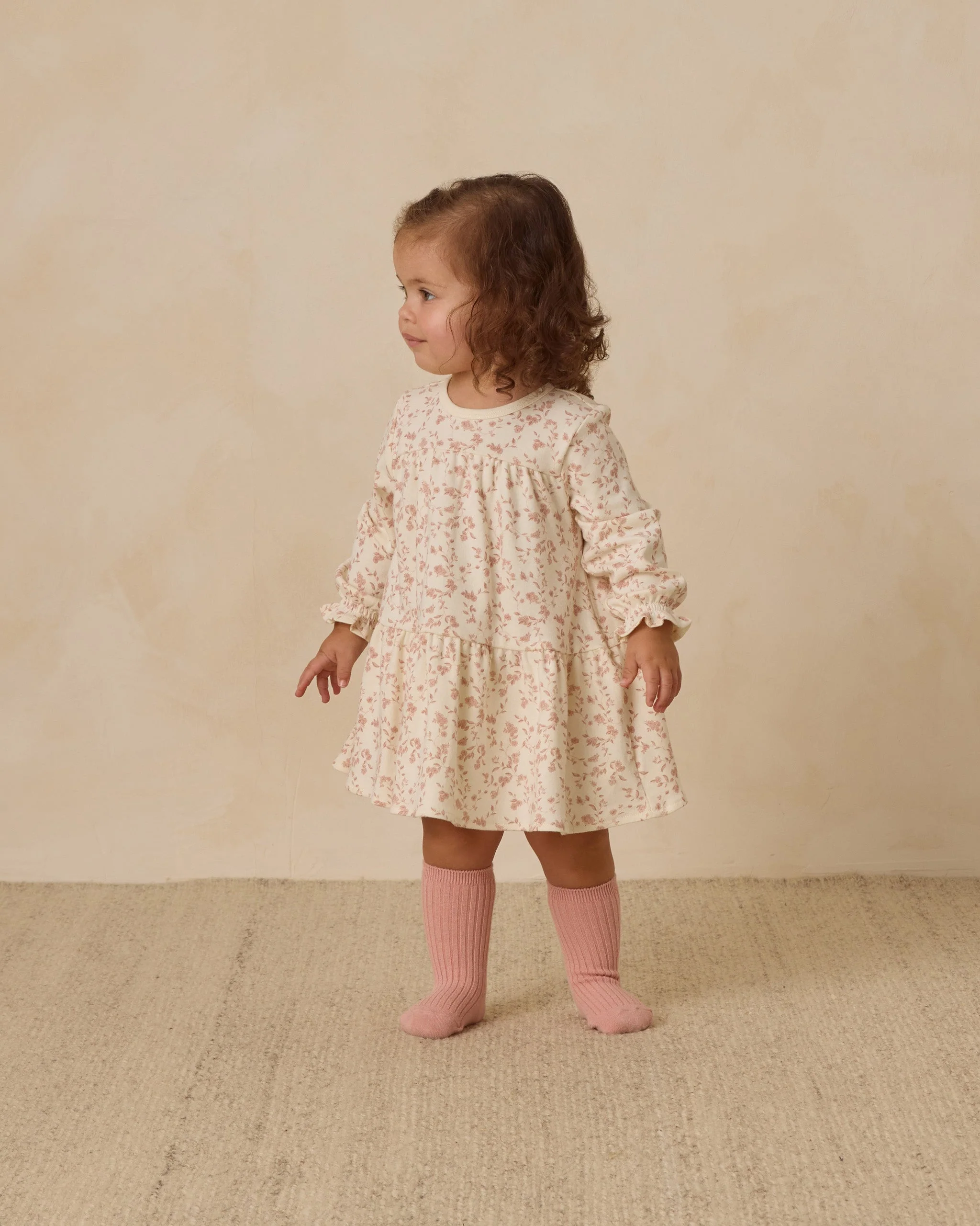 Tiered Jersey Dress || French Garden - Image 6