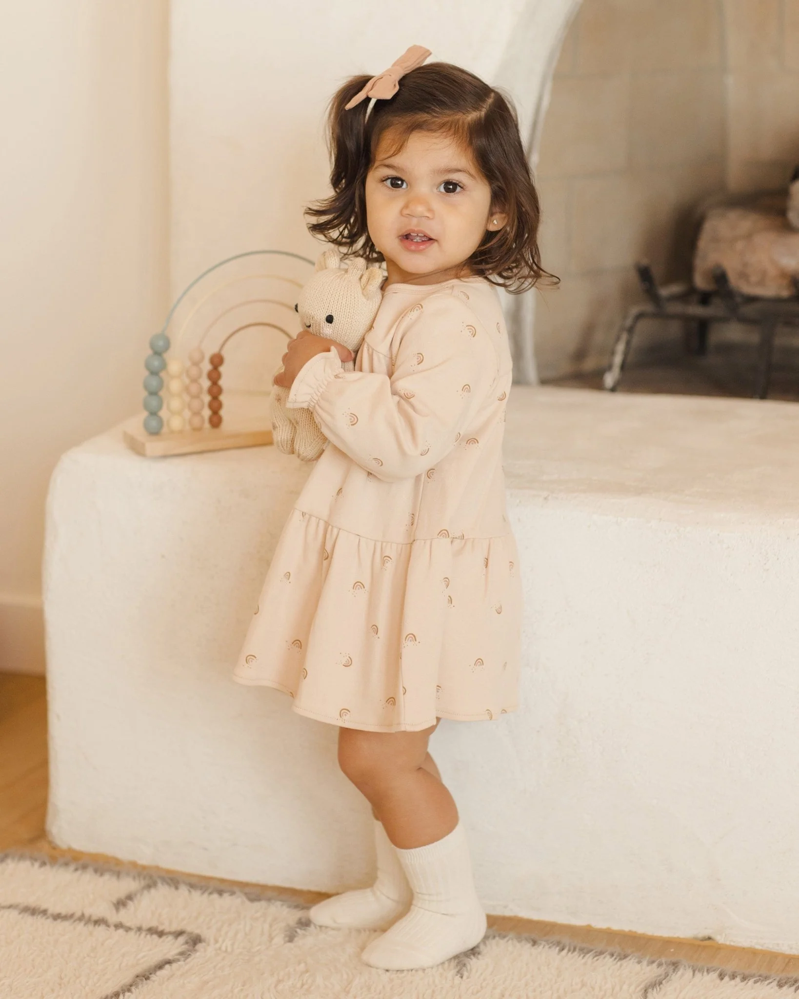 Tiered Jersey Dress || Rainbows - Image 4