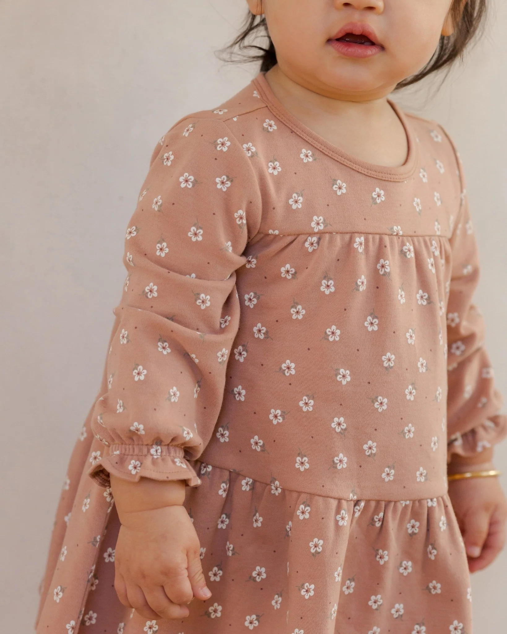 Tiered Jersey Dress || Rose Ditsy - Image 4