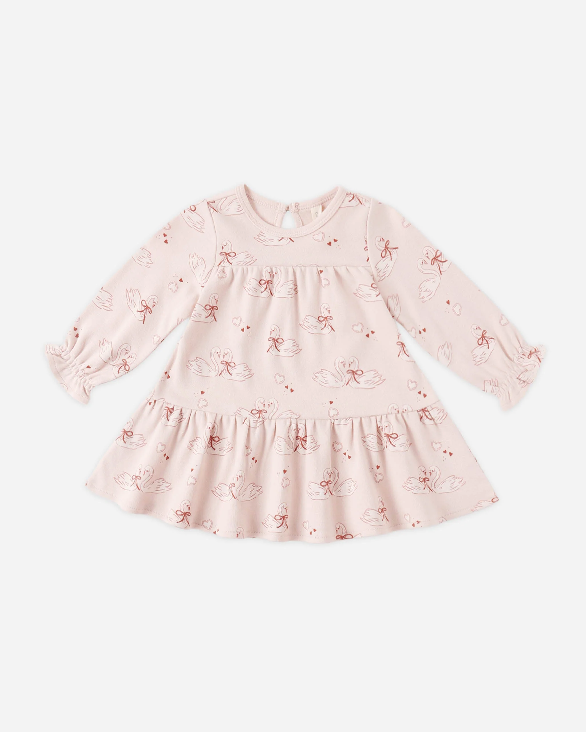 Tiered Jersey Dress Swans