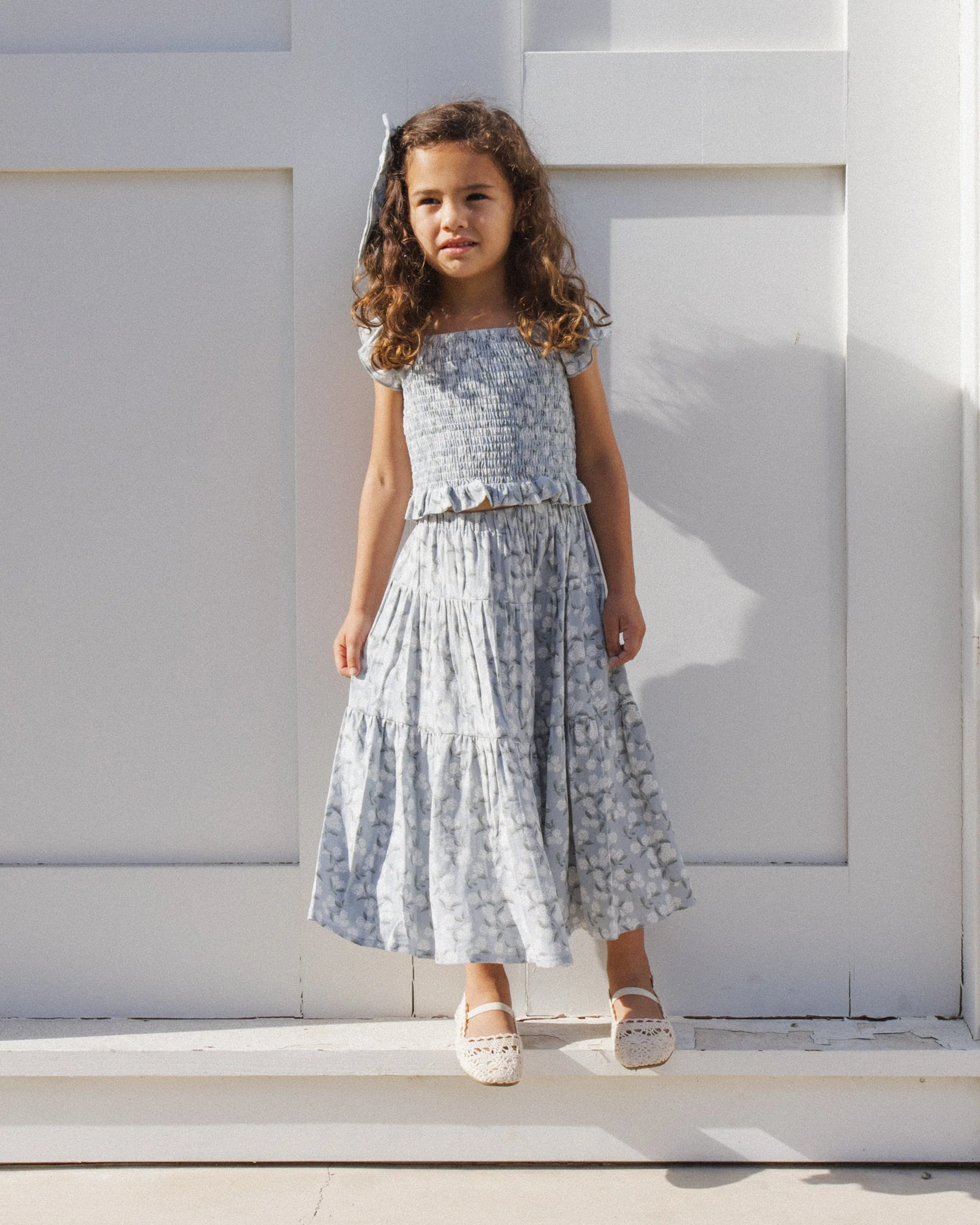 Tiered Midi Skirt Hydrangea - Image 6