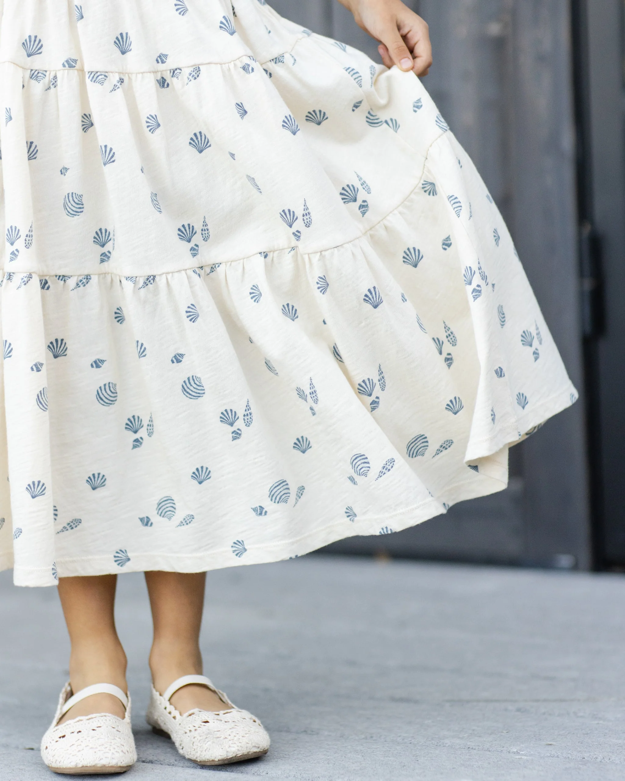Tiered Midi Skirt Seashells - Image 3
