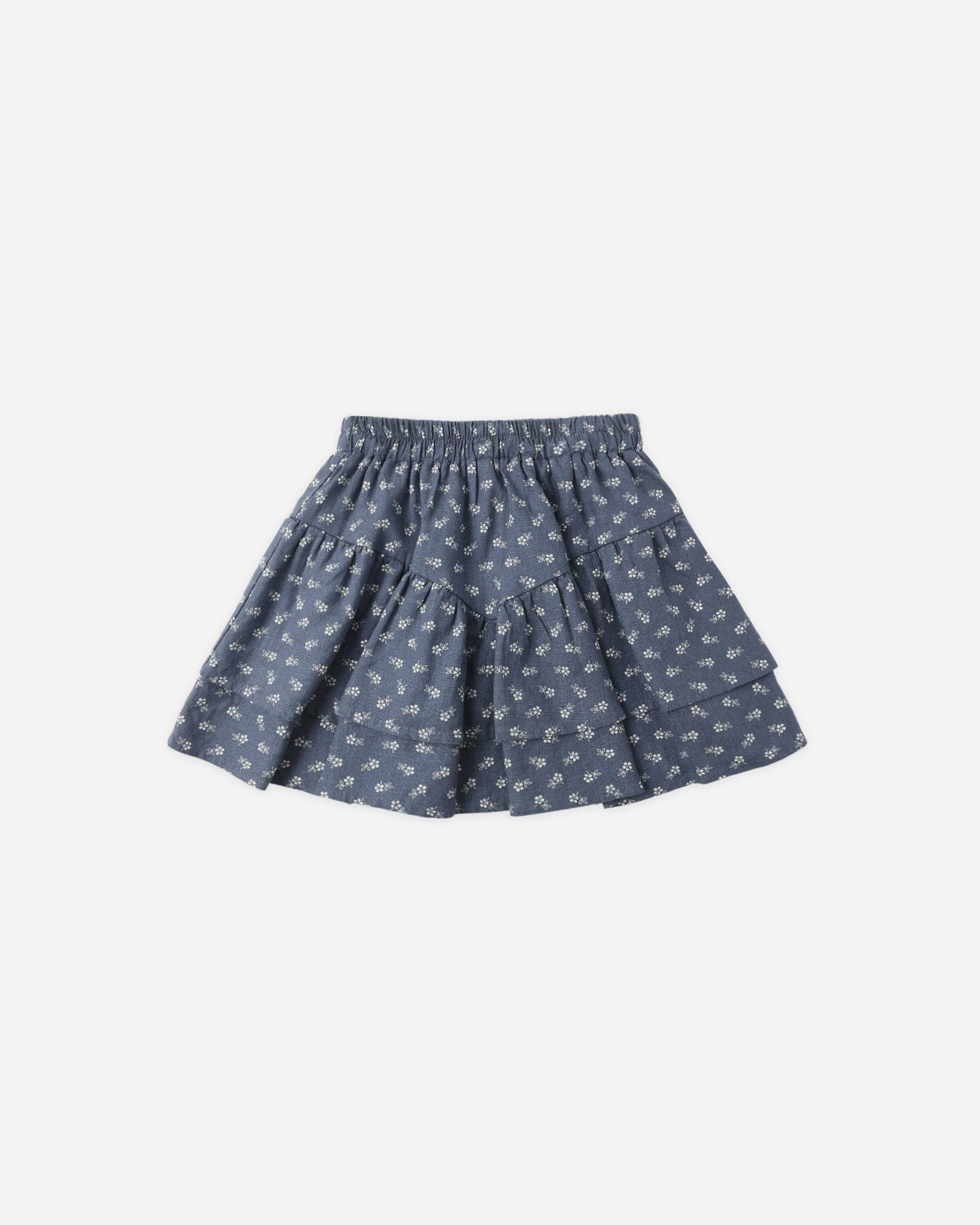 Tiered Mini Skirt Ditsy