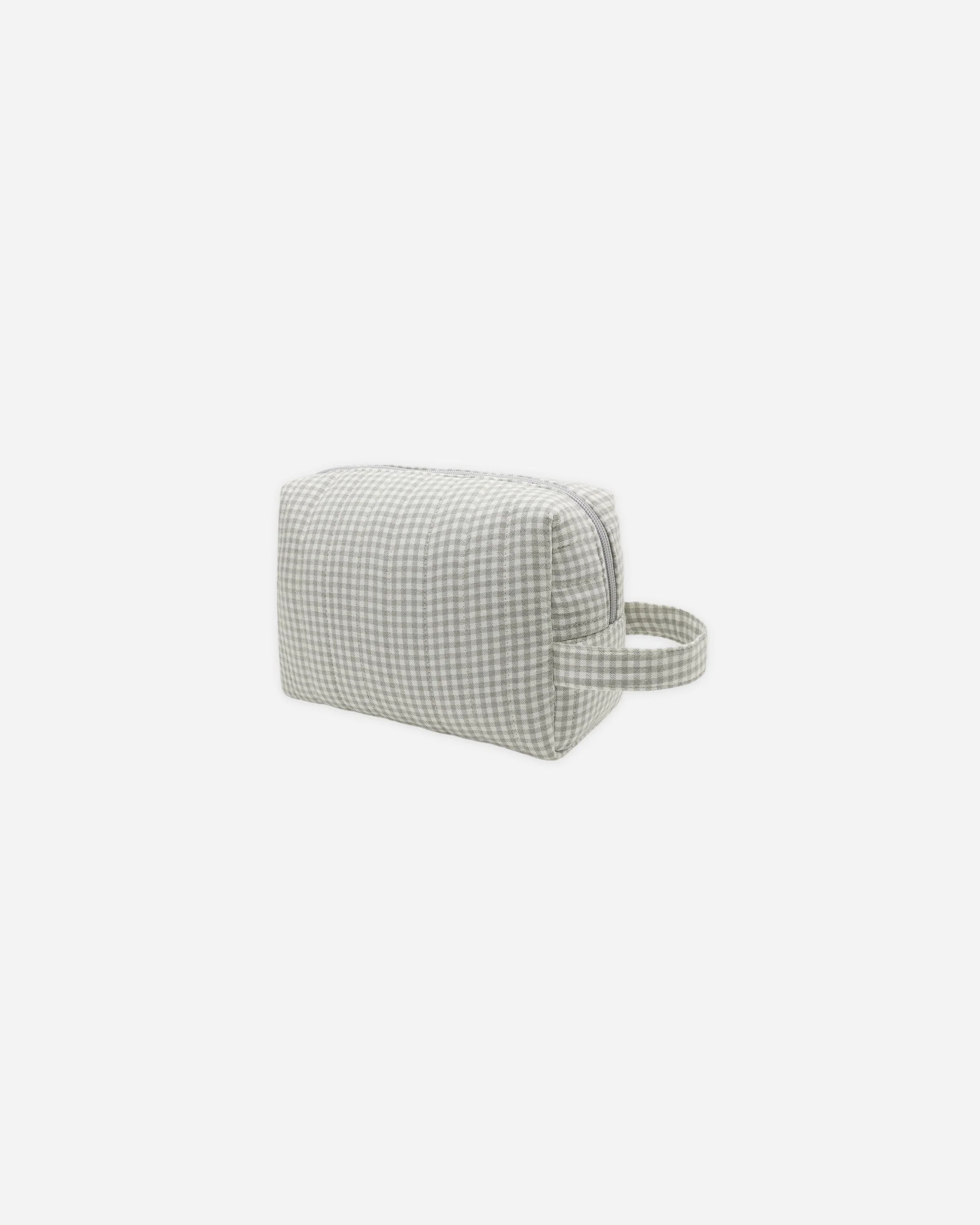 Toiletry Bag Sage Gingham