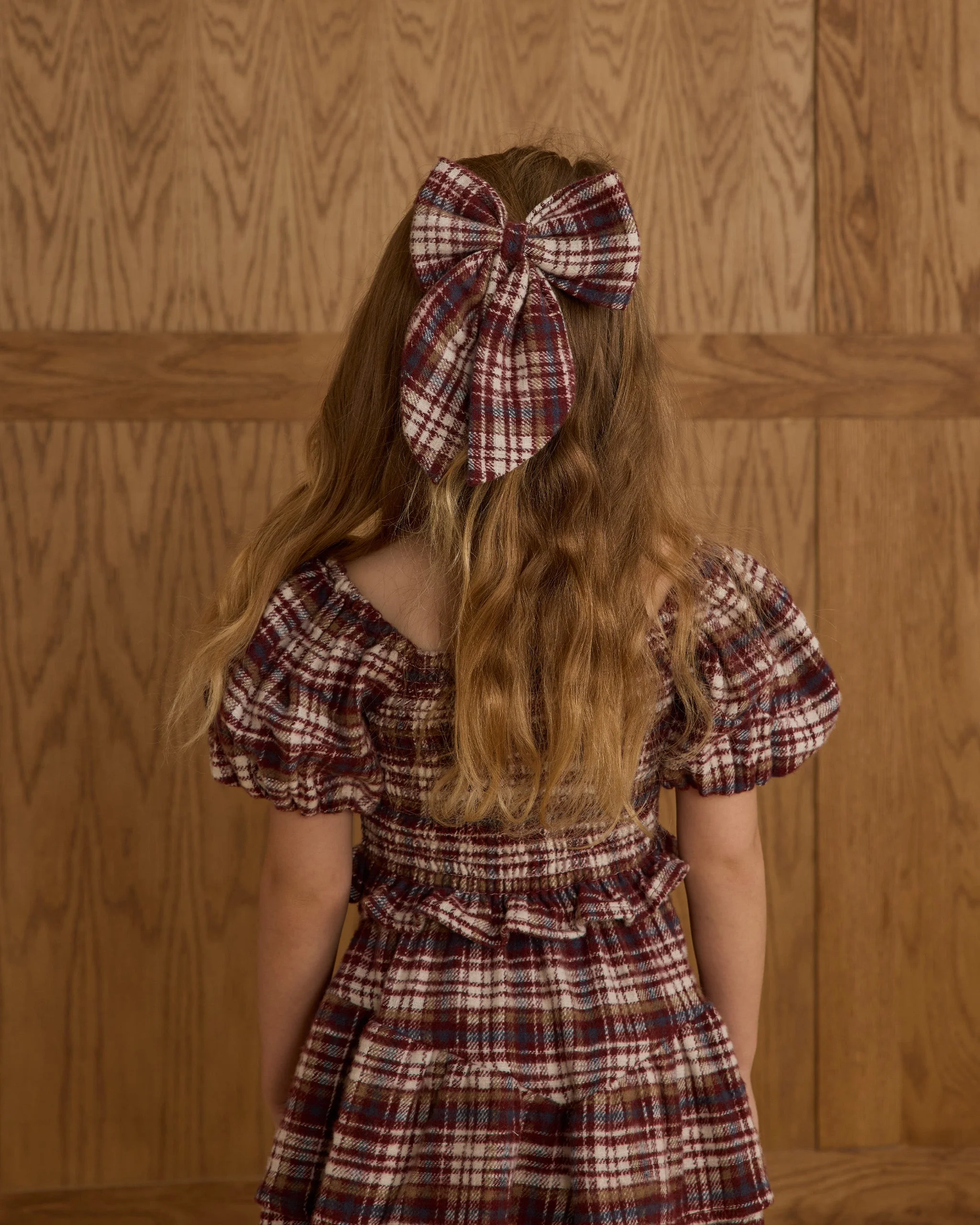 Trixie Top || Burgundy Plaid - Image 4
